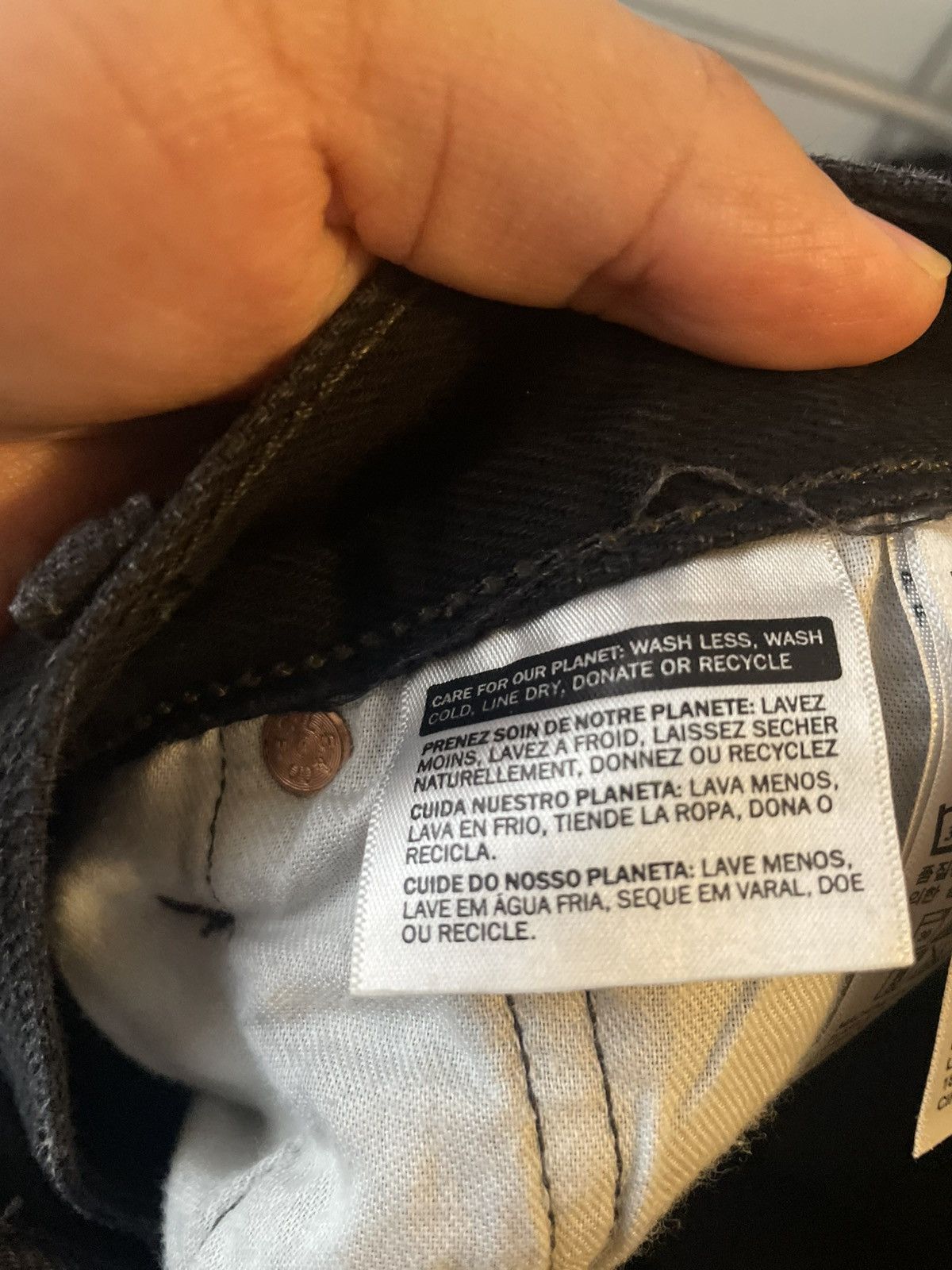 Levi's Black Washed Levis Denim Pants Size US 34 / EU 50 - 9 Thumbnail