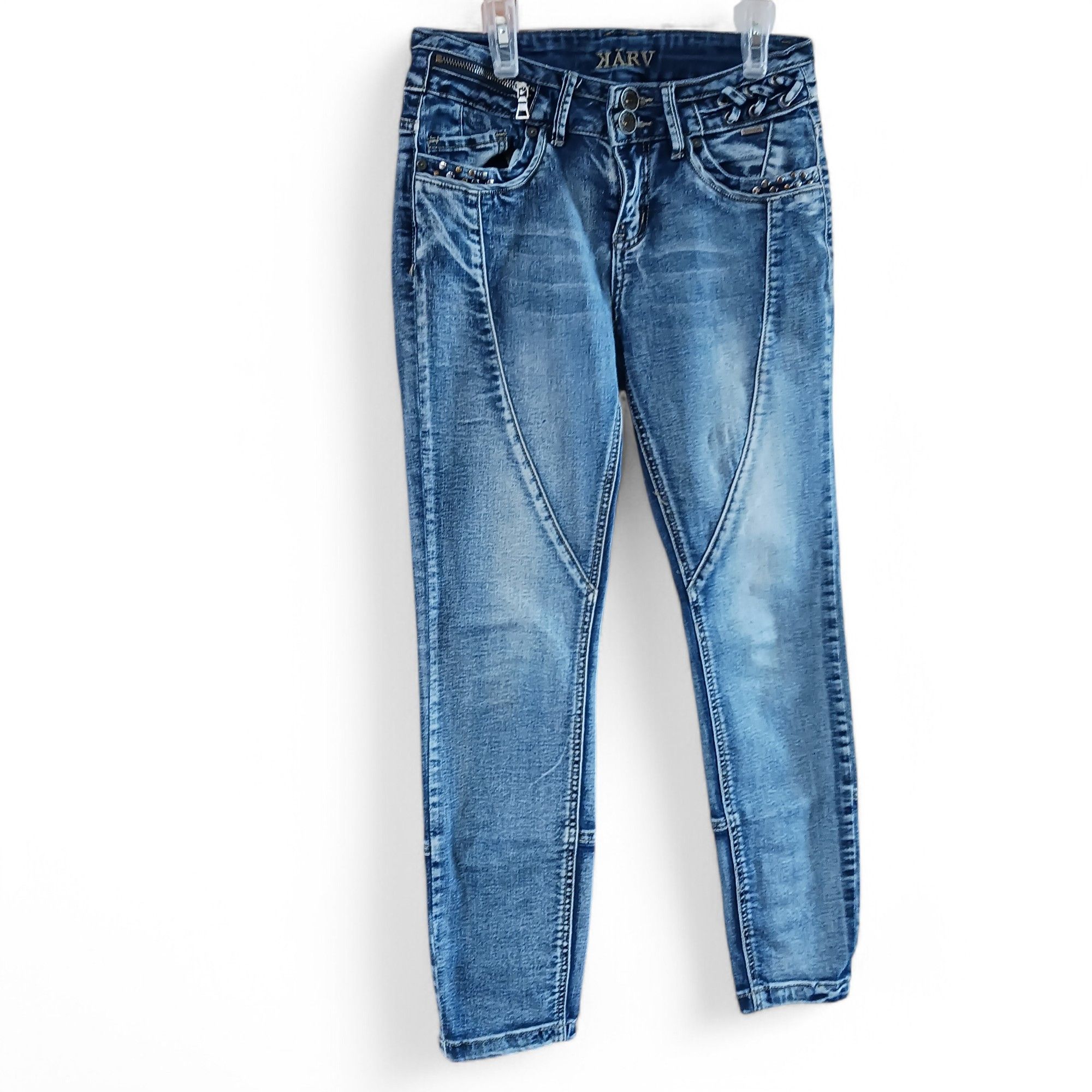 Other KARV Elizza Cropped Skinny Jeans Size 26 Size 26" / US 2 / IT 38 - 3 Thumbnail