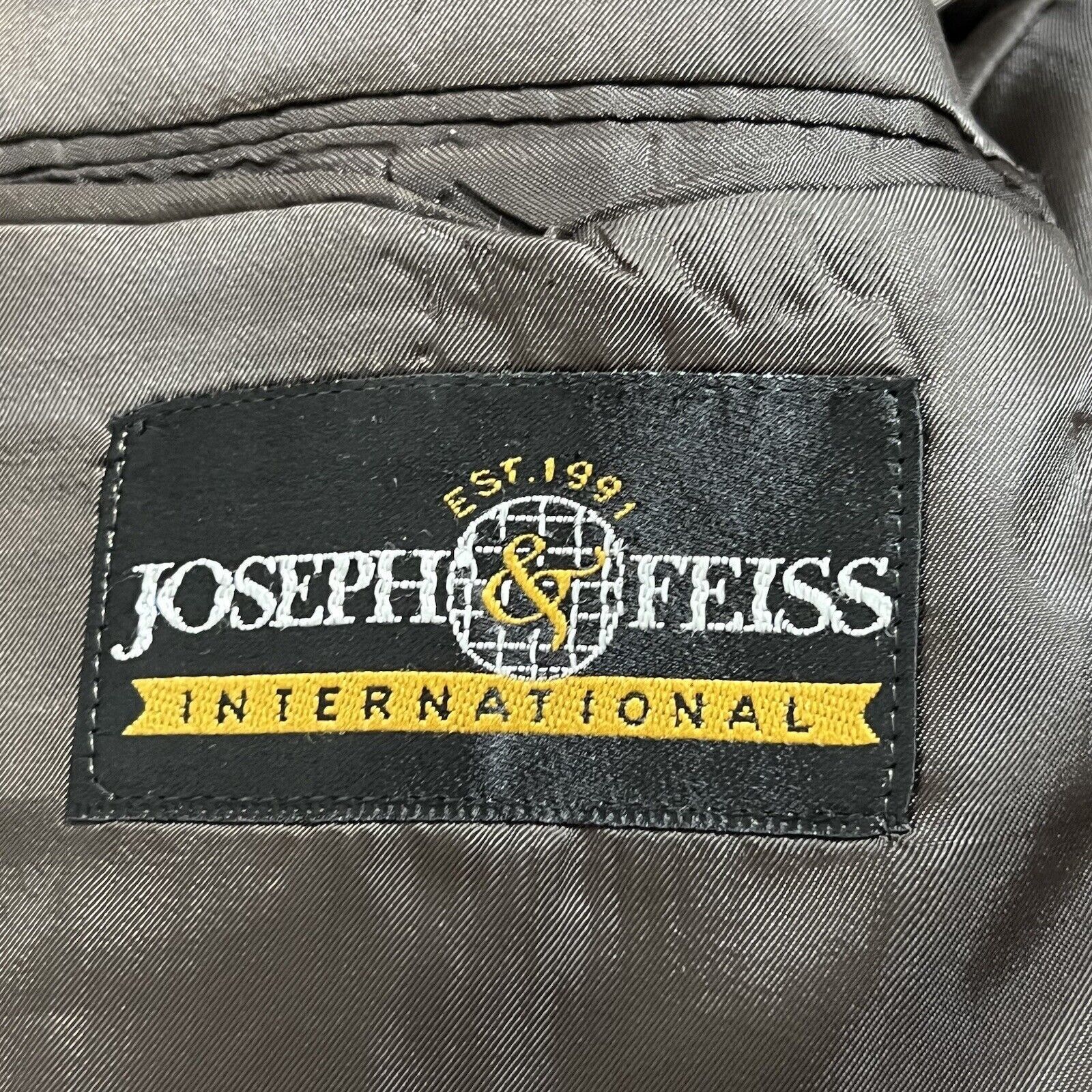Joseph & Feiss Joseph & Feiss 50R Wool Suit Jacket Brown Beige Sport Coat Size 50R - 6 Thumbnail