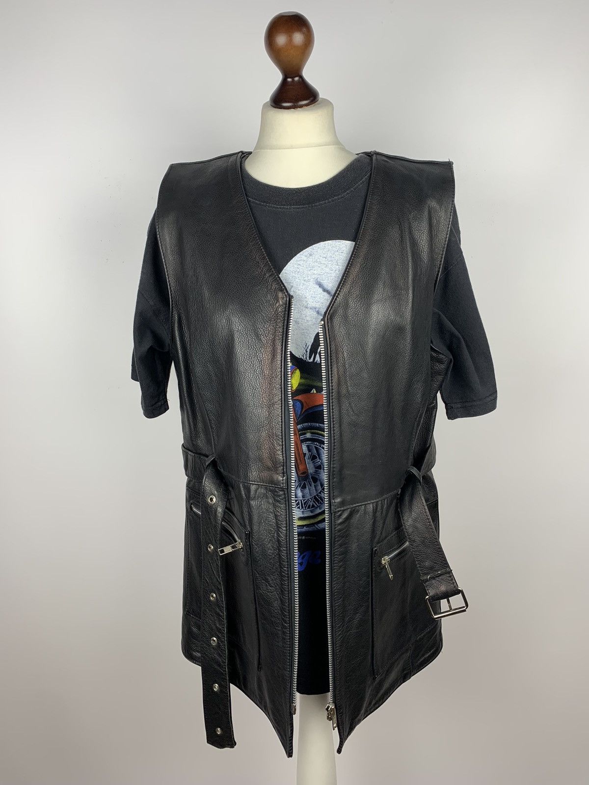 Cowboy Equipment Vintage Leather Cowboy Multi Zip Jacket Avant Garde Size 14 Size XL / US 12-14 / IT 48-50 - 17 Thumbnail
