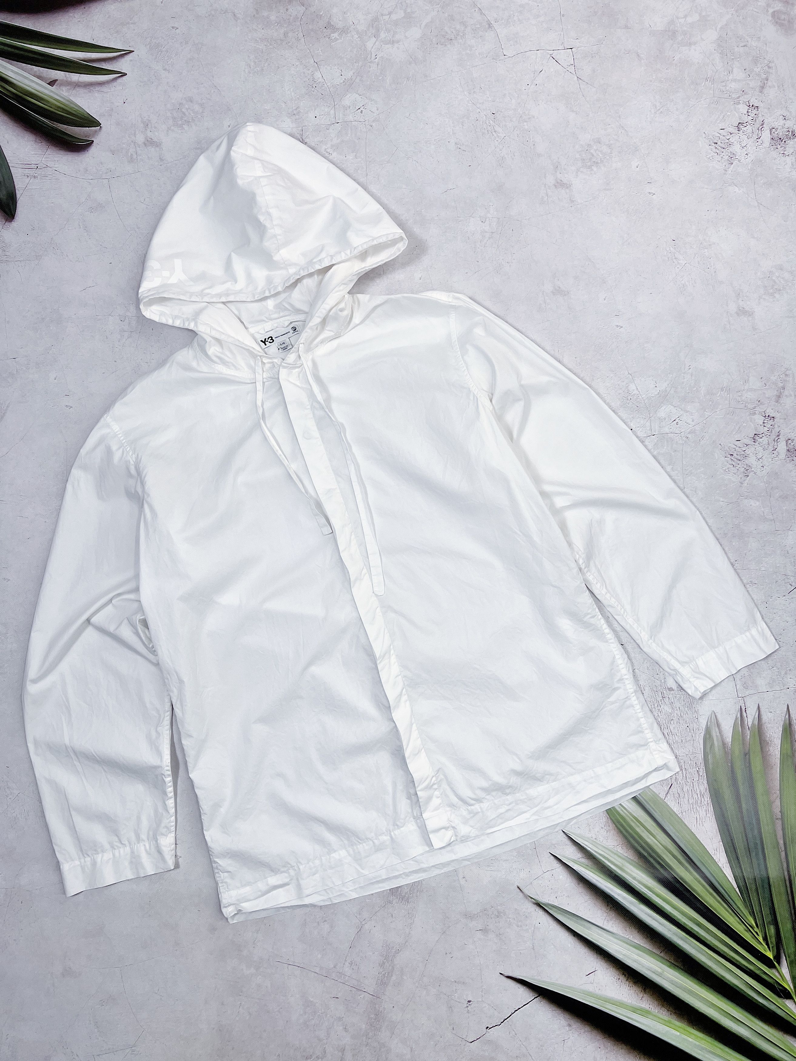 Adidas × Yohji Yamamoto Adidas x Yohji Yamamoto Overshirt with Hooded Size US L / EU 52-54 / 3 - 2 Thumbnail