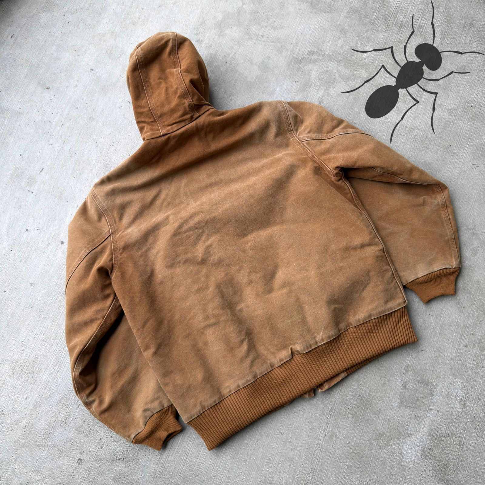 Carhartt × Vintage Carhartt J130 brown hooded work wear jacket Size US M / EU 48-50 / 2 - 6 Thumbnail