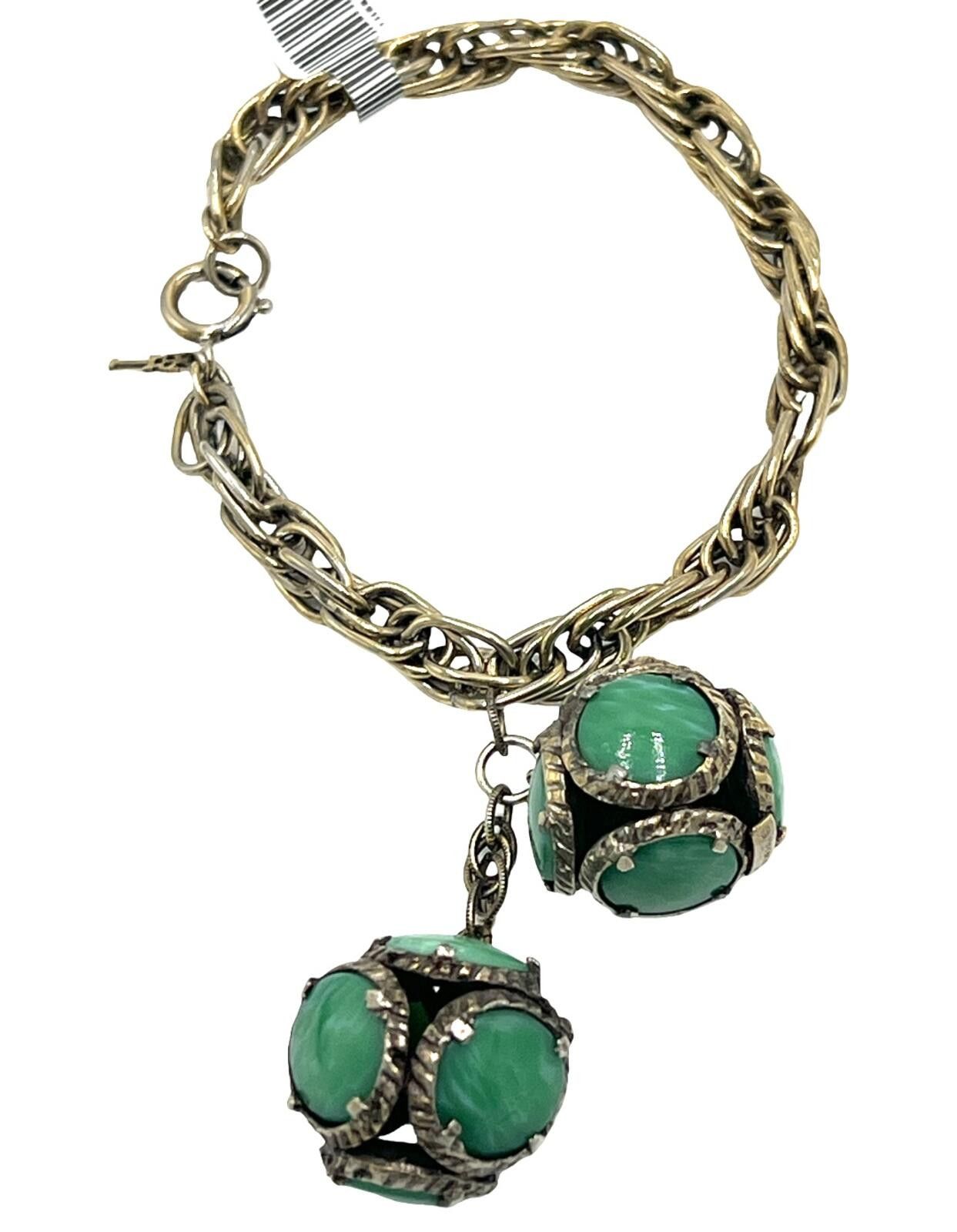 Other Vintage Crown Trifari Lariat Dangle Stained Glass Bracelet Size ONE SIZE - 1 Thumbnail