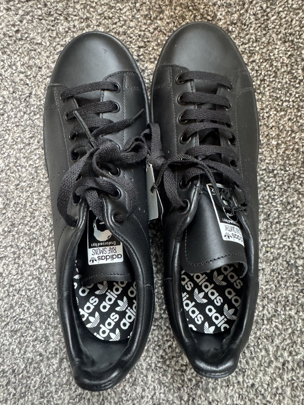 Adidas × Raf Simons Adidas X Raf Simons Stan Smith Black Size US 10 / EU 43 - 8 Thumbnail
