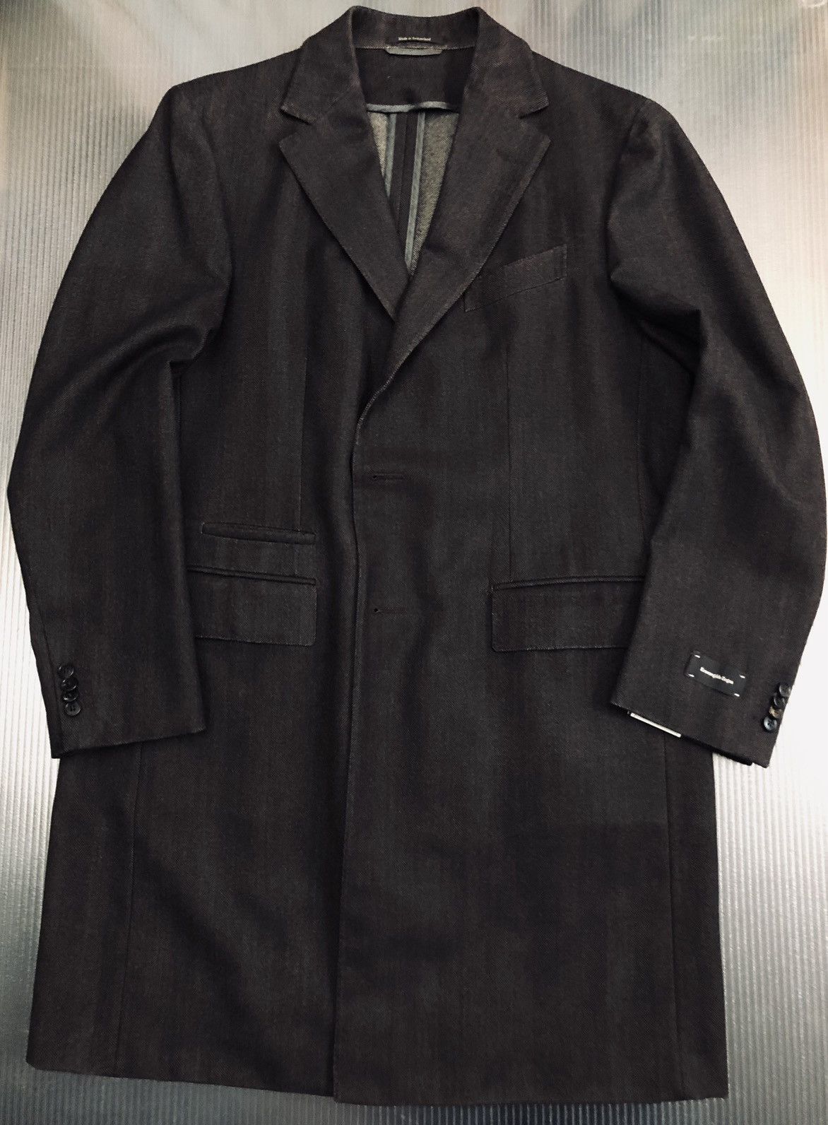 Ermenegildo Zegna Zegna 🇨🇭 Duo dark brown wool cashmere Milano fit coat 54 NWT Size US L / EU 52-54 / 3 - 1 Thumbnail