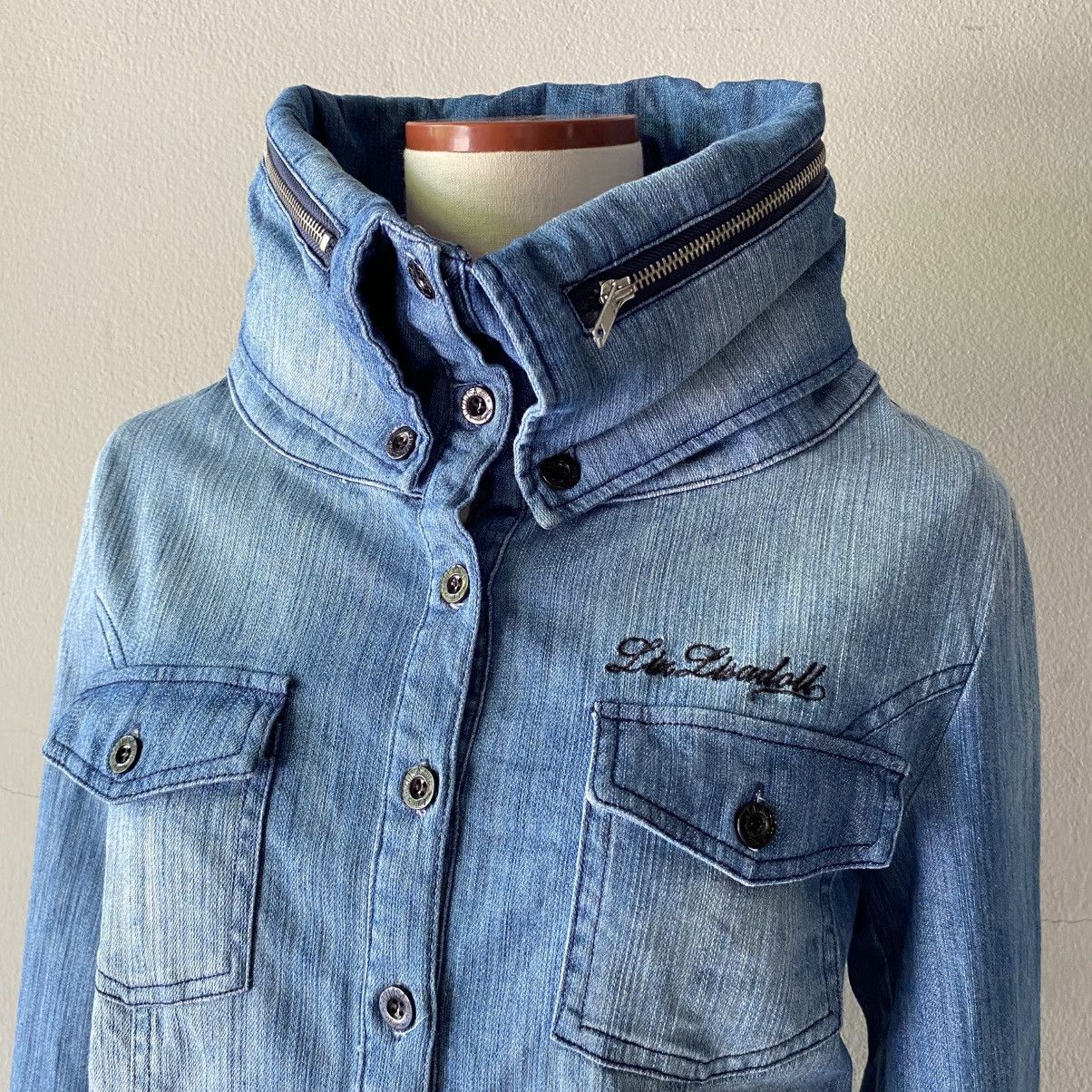 LIZ LISA LIZ LISA döll Light Blue Denim High-Collar Shirt Size M / US 6-8 / IT 42-44 - 13 Thumbnail