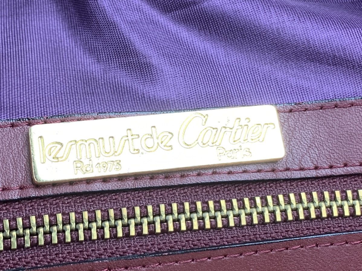 Cartier Vintage CARTIER 1980s Boston Bag Leather Bordeaux Size ONE SIZE - 20 Thumbnail
