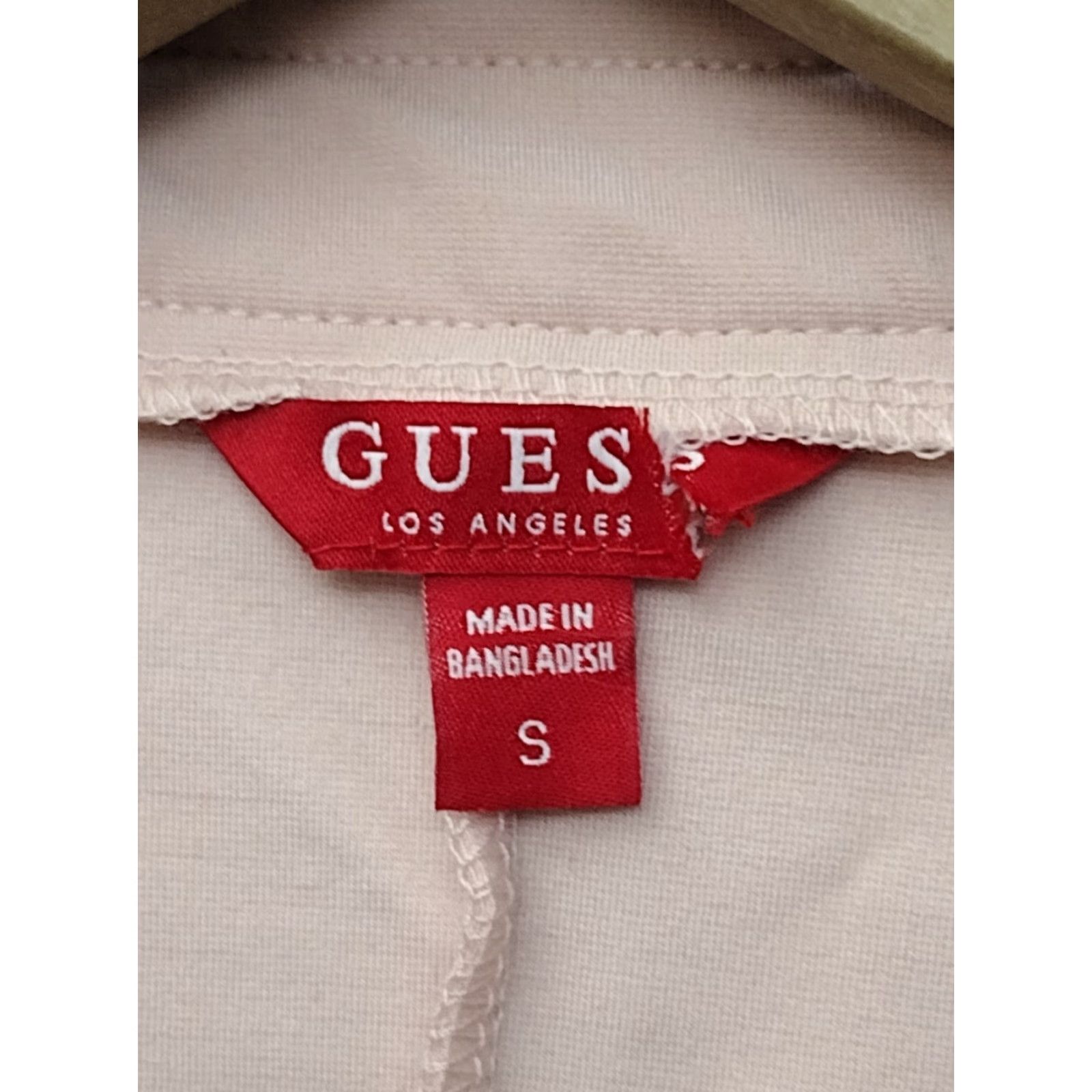 Guess GUESS Women's Light Pink Open Front Blazer Cropped Length Size S Size S / US 4 / IT 40 - 5 Thumbnail