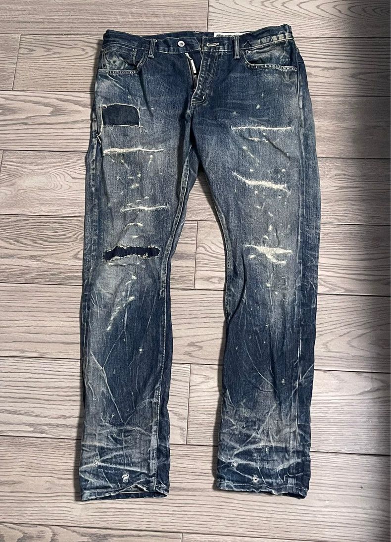 NEIGHBORHOOD Distressed Denim Jeans - dmc
