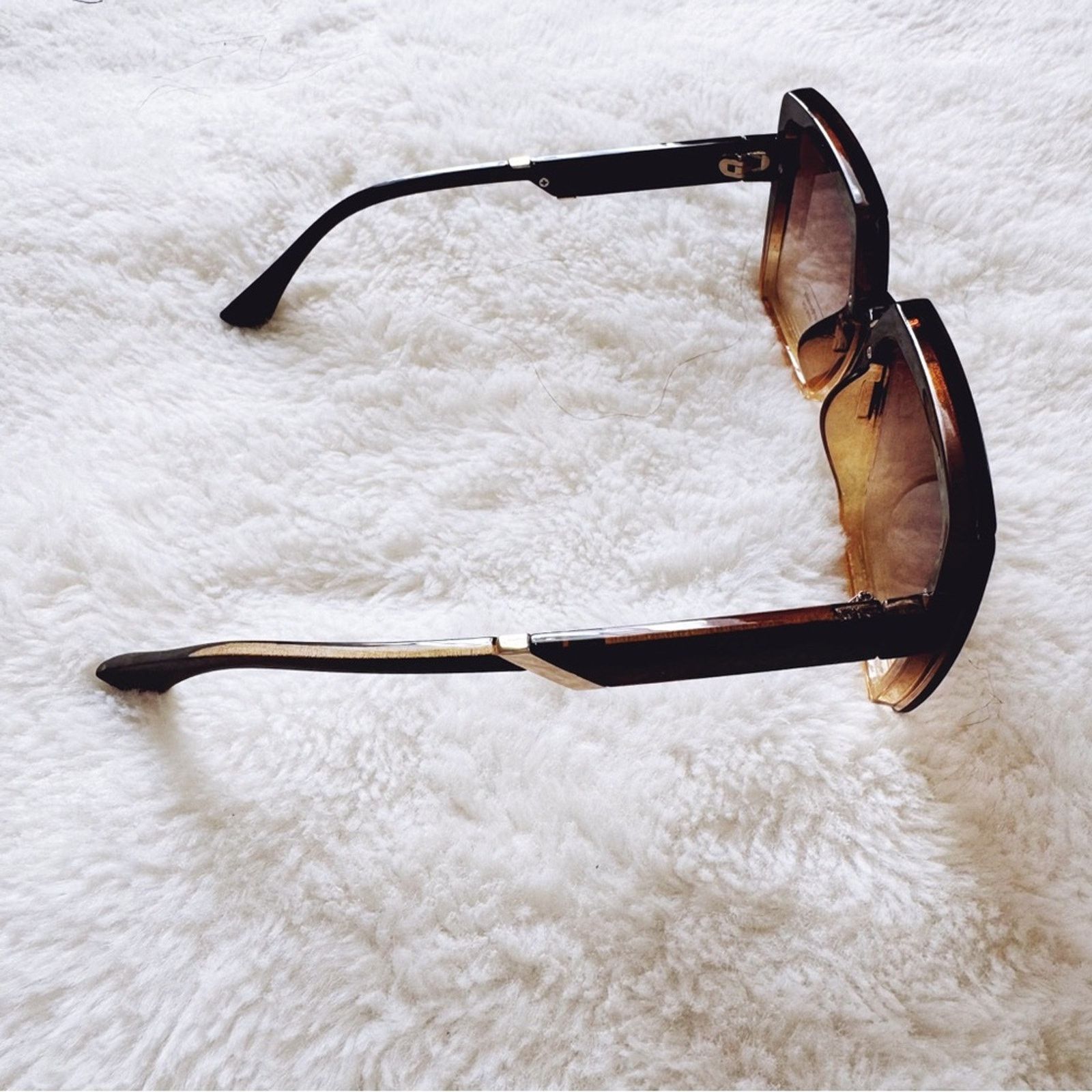 Other Gloria Brown Square Oversized Sunglasses Size ONE SIZE - 8 Thumbnail