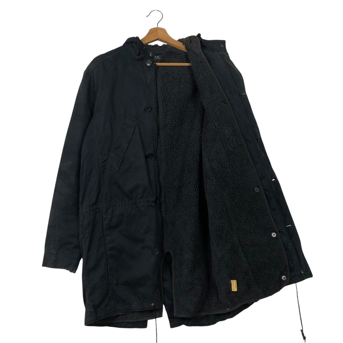 A.P.C. 🔥VINTAGE PARKA JACKET BIKER BLANKET APC HOODIE Size US XS / EU 42 / 0 - 12 Thumbnail