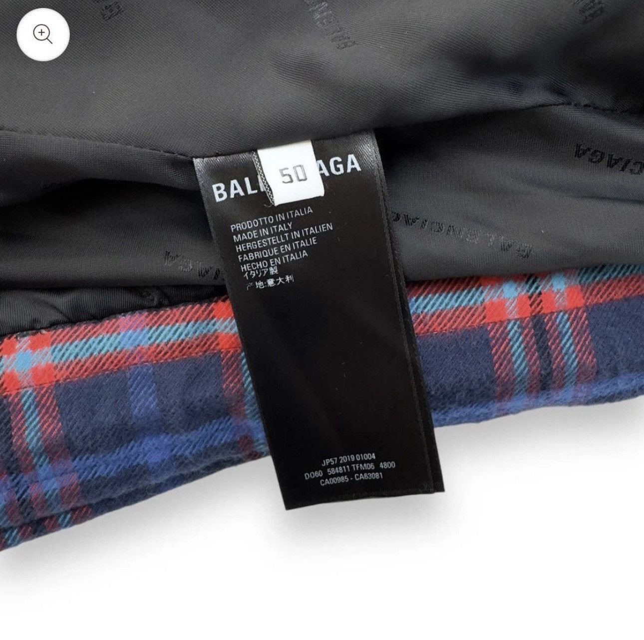 Balenciaga Oversized Cocoon Padded Flannel Jacket Size US M / EU 48-50 / 2 - 7 Thumbnail