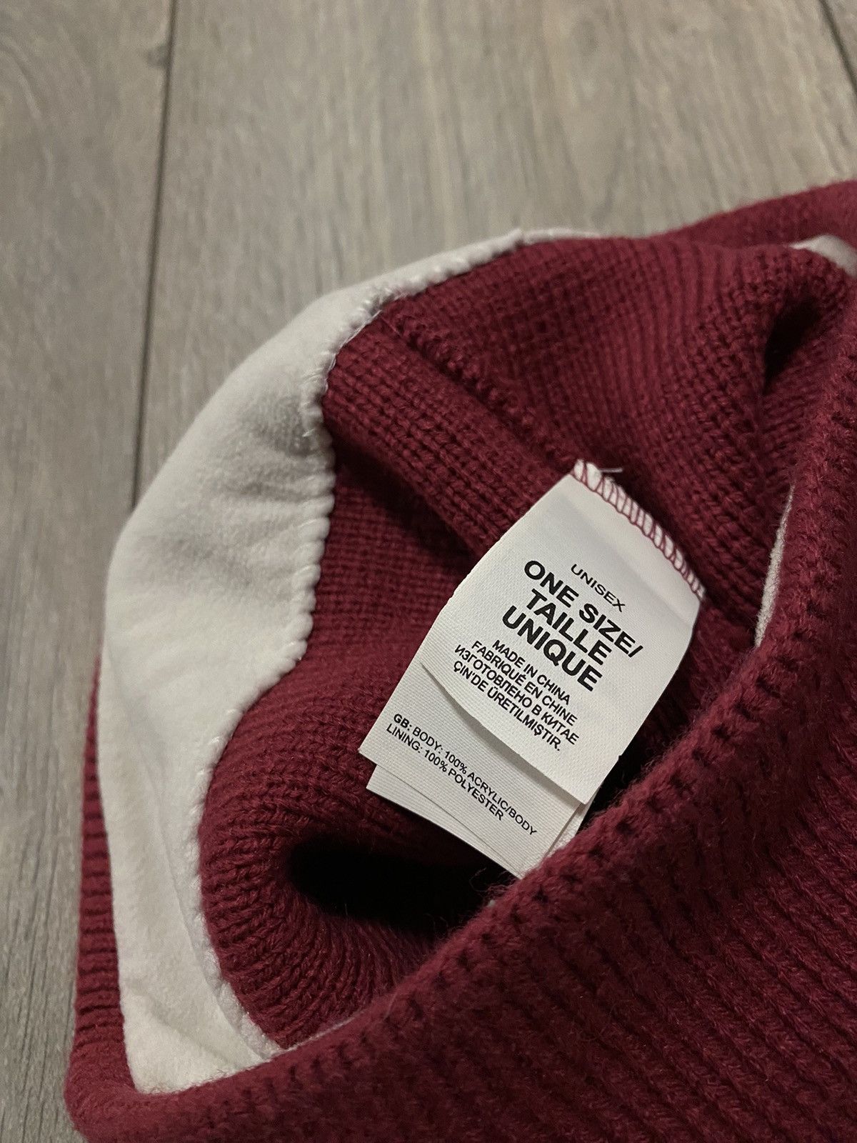 The North Face The North Face TNF Knit Hat Cap Burgundy Unisex Warm Y2K Size ONE SIZE - 3 Thumbnail