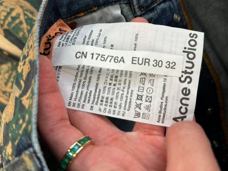 Acne Studios Acne studios Vintage 3d printed jeans 2502-Nextarrow Size US 32 / EU 48 - 5 Thumbnail