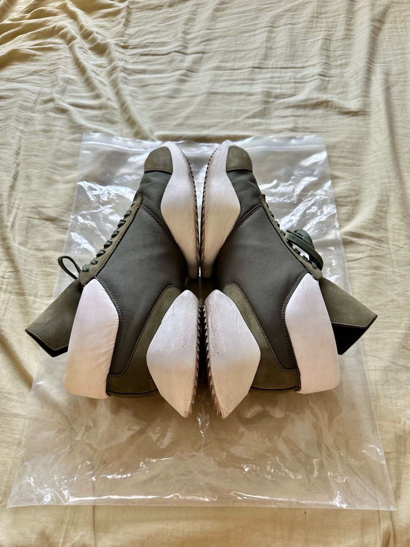 Rick Owens Rick Owens x Adidas RO Runner Green Leather Size US 9.5 / EU 42-43 - 4 Thumbnail