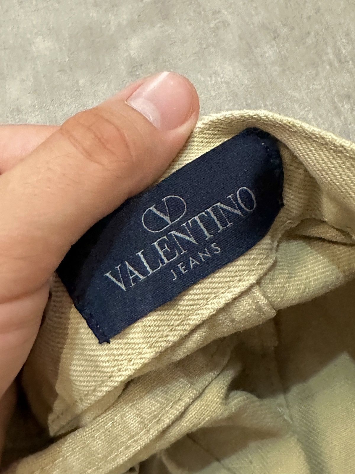 Valentino × Vintage Valentino Jeans Vintage 90s Beige Casual Pants Size US 33 - 4 Thumbnail