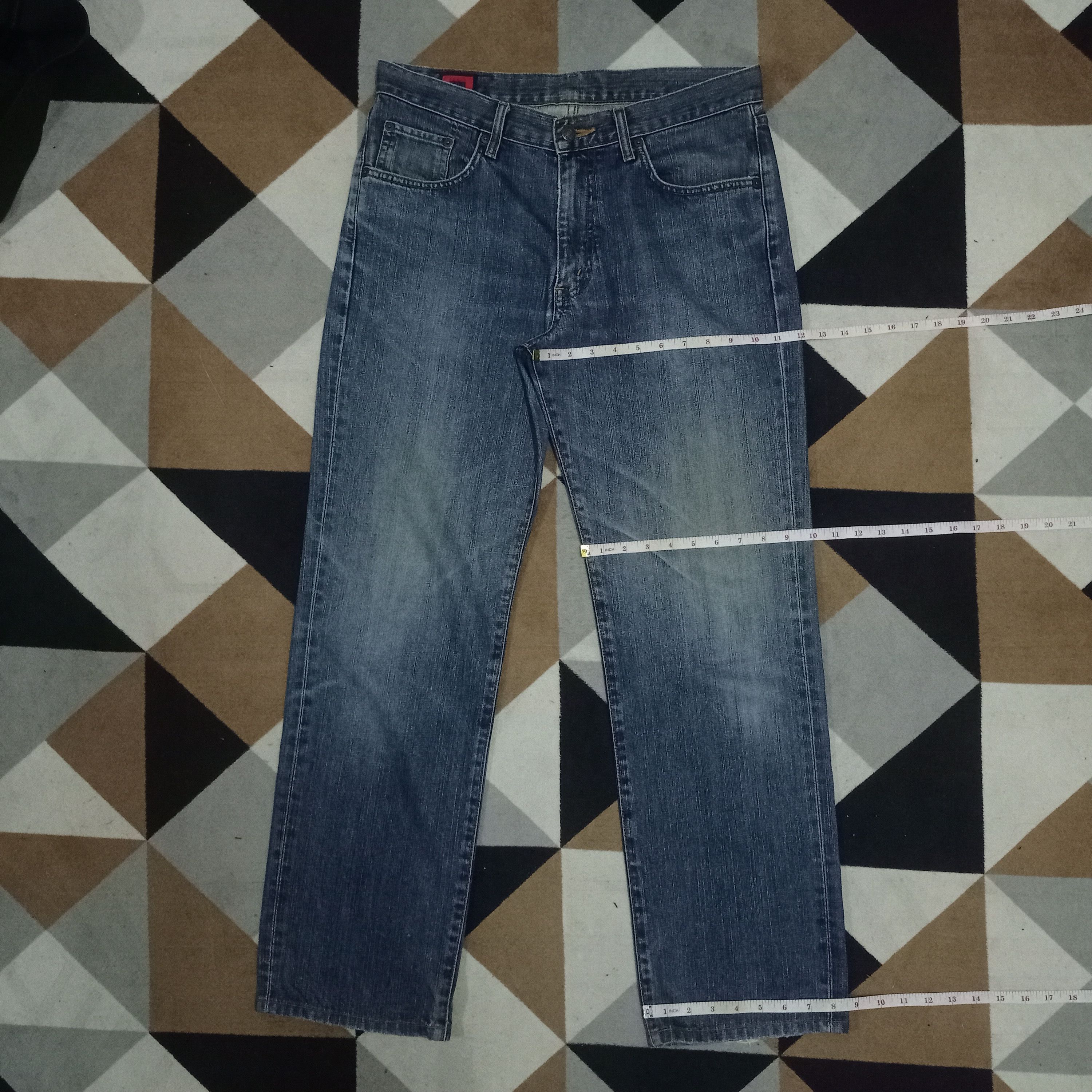 Vintage Japanese Edwin 503 Blue Wash Baggy Jeans 33 X 31
