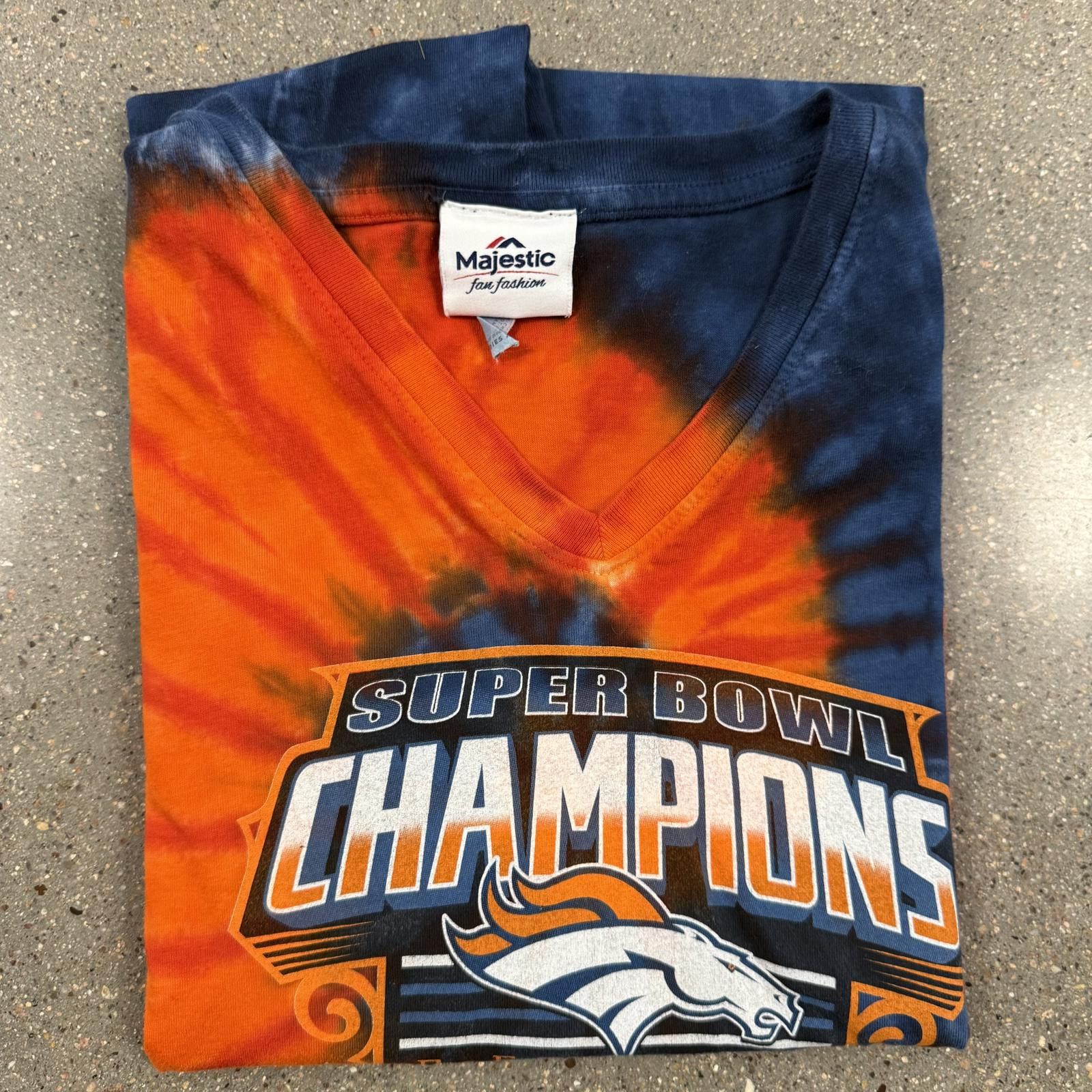 Majestic Majestic Broncos Super Bowl 50 Champs Tie-Dye Shirt XL Size XL / US 12-14 / IT 48-50 - 8 Thumbnail