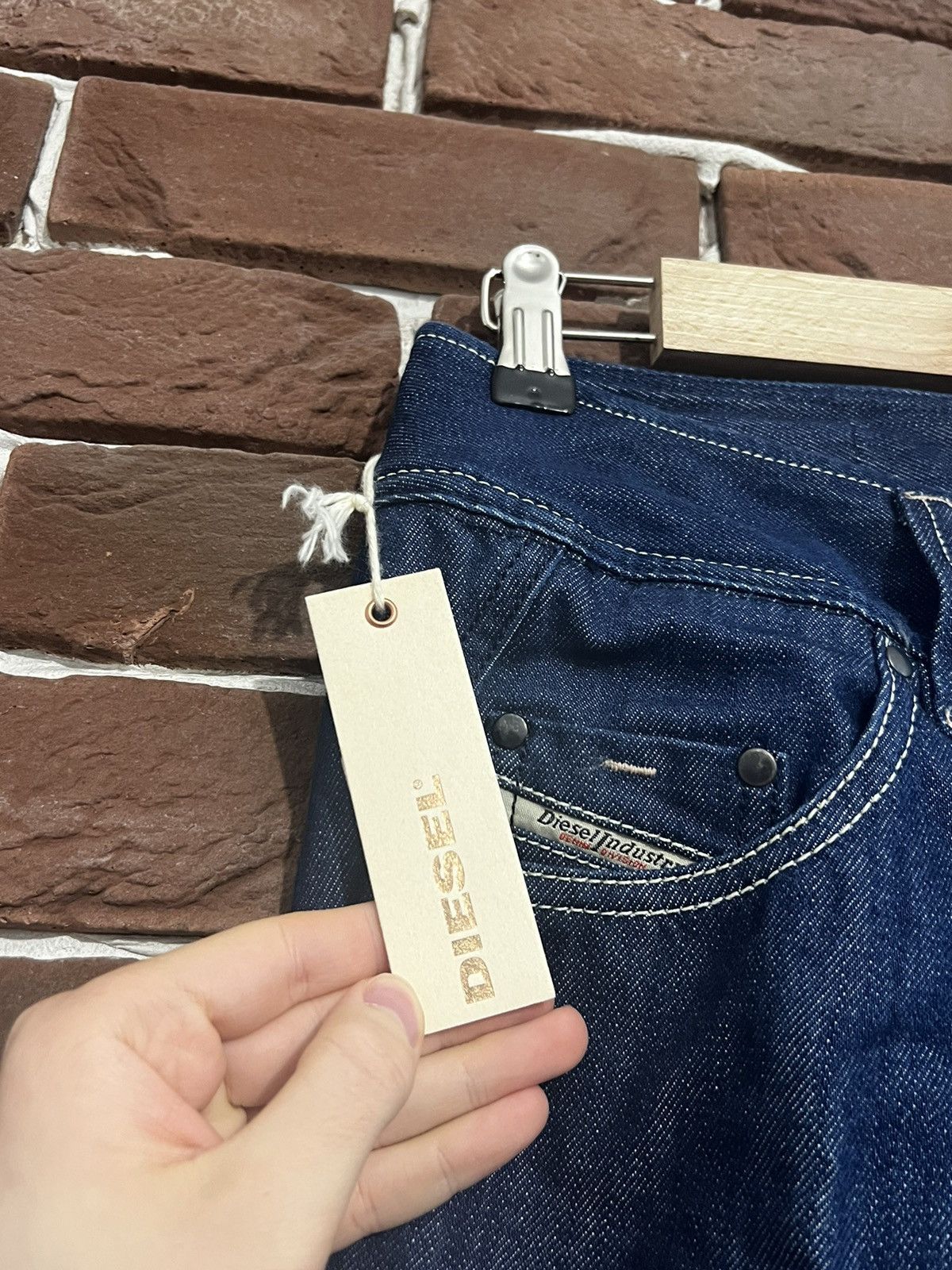 Diesel Vintage 00s Diesel Flared Denim Pants DSWT Avant garde Hype Size US 29 - 5 Thumbnail