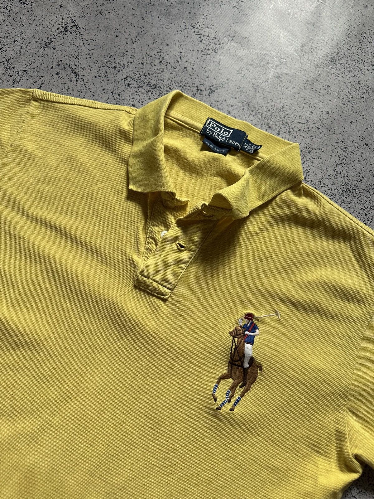 Polo Ralph Lauren Chief Keef Polo Ralph Lauren Germany Yellow Big Pony Y2K USA Size US M / EU 48-50 / 2 - 2 Thumbnail
