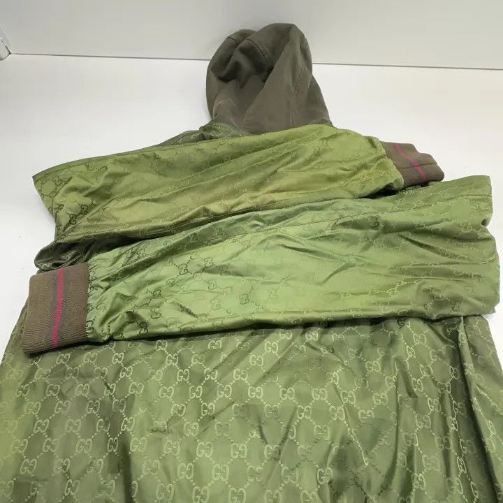 Gucci Gucci Gucci Stylish Hooded Jacket in Olive Green -2506 Size US S / EU 44-46 / 1 - 9 Thumbnail