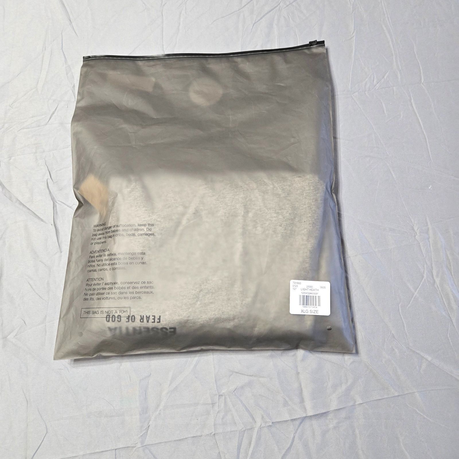 Fear of God Essentials Fear Of God Oversized XL Mens Light Heath Shirt Size US XL / EU 56 / 4 - 5 Thumbnail