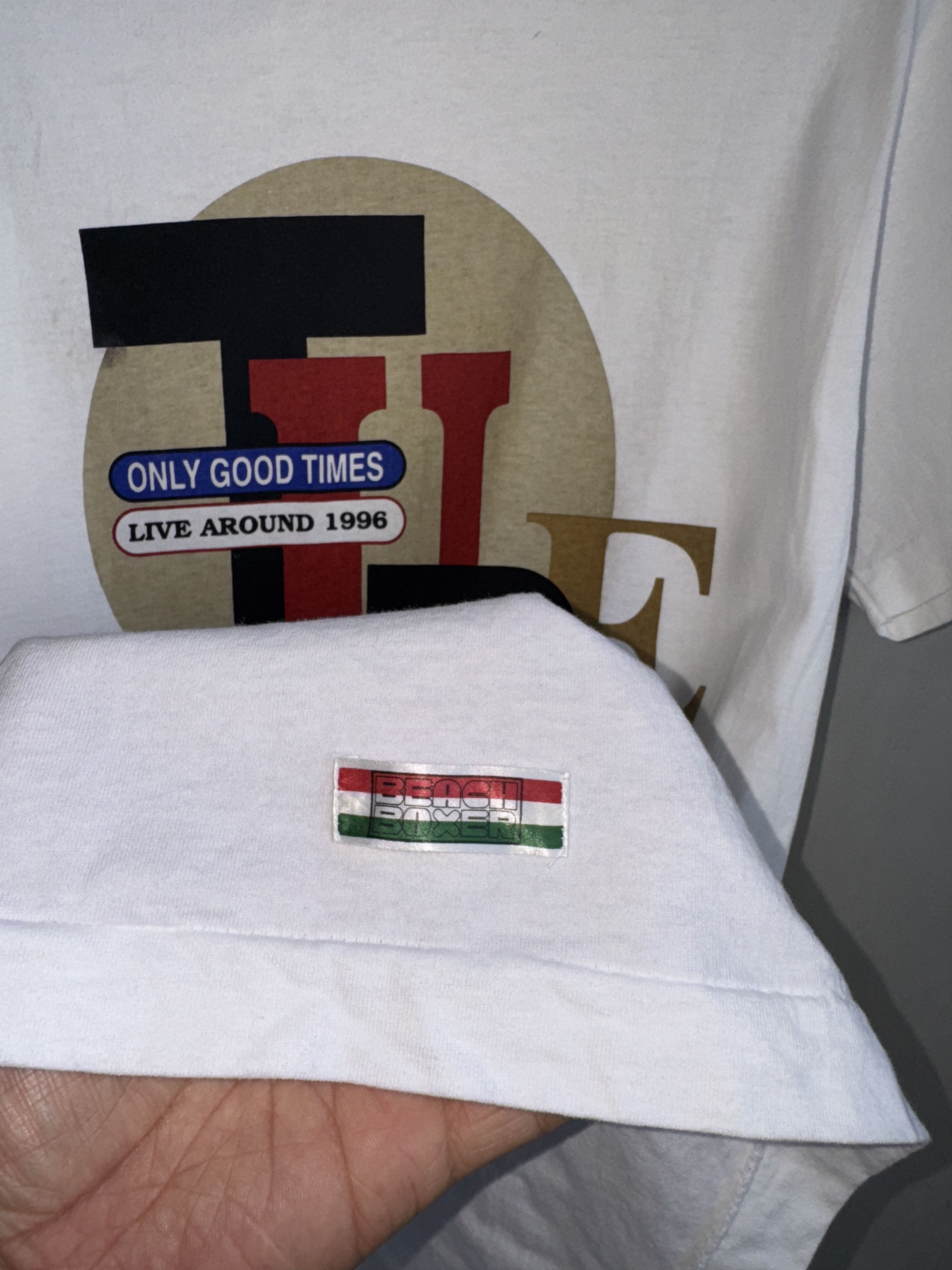 Vintage Tube Only Good Times Live Around 1996 Vintage Shirt Size US M / EU 48-50 / 2 - 4 Thumbnail