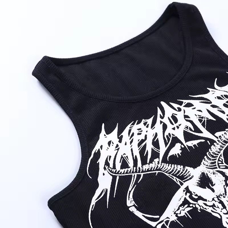 Japanese Brand Amazing Y2K Goth Crop Top Size M / US 6-8 / IT 42-44 - 8 Thumbnail