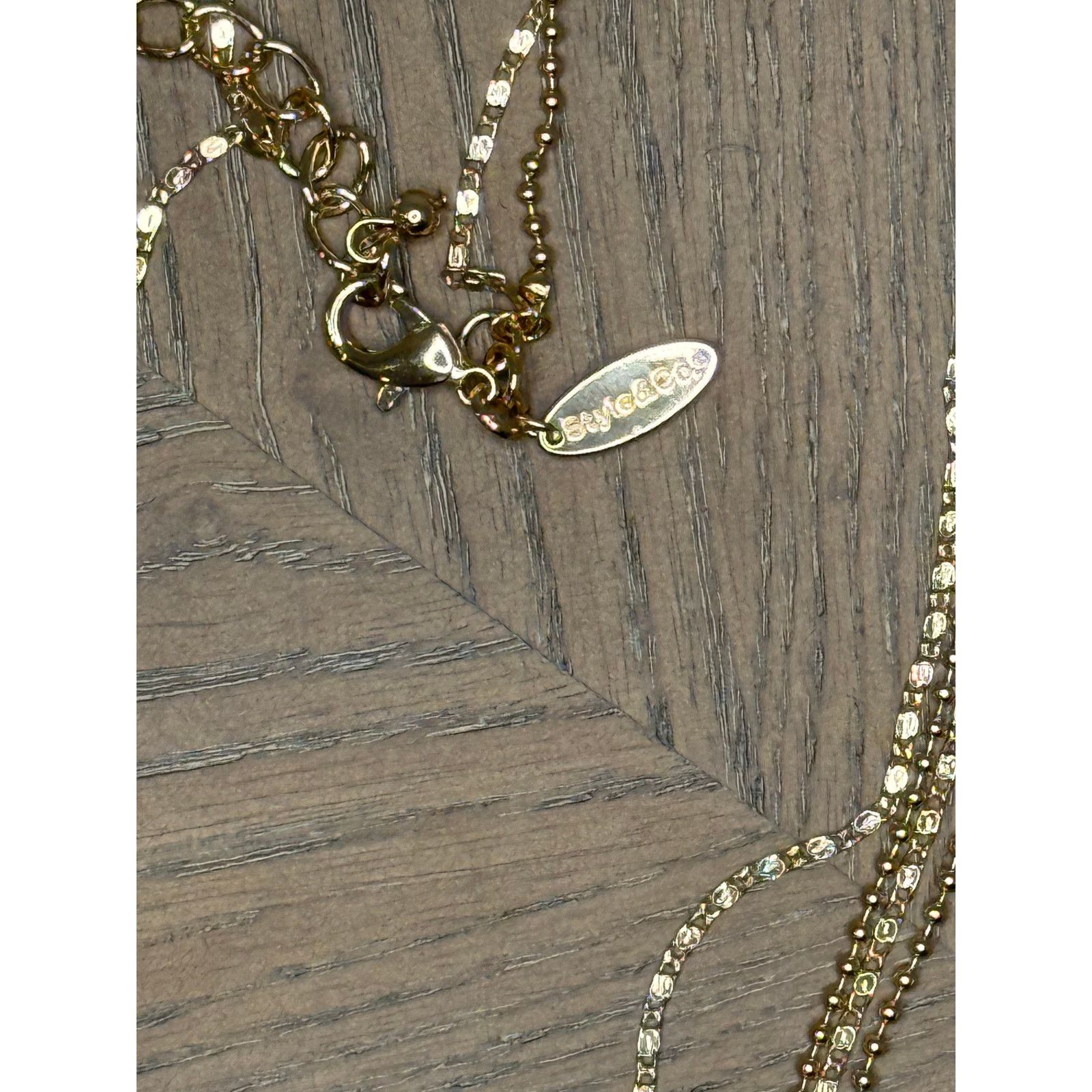 Style & Co Style & Co Gold Tone Multi Strand Circle Pendant Necklace Size ONE SIZE - 3 Thumbnail