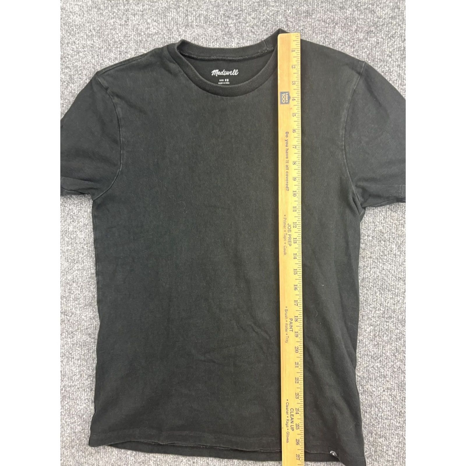 Madewell Madewell Shirt Womens XS Black 100% Cotton Crewneck Basic Solid Casual Tee Size XS / US 0-2 / IT 36-38 - 4 Thumbnail