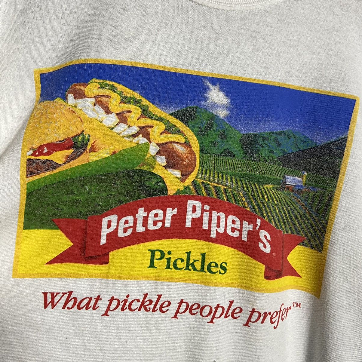 Vintage Vintage Peter Piper’s Pickles Hamburger Art T-Shirt Size US XL / EU 56 / 4 - 2 Thumbnail