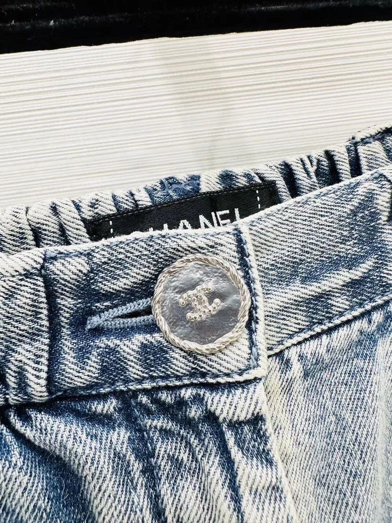 Chanel Chanel Handicraft workshop flared lace straight jeans Size 42" / US 20 - 3 Thumbnail