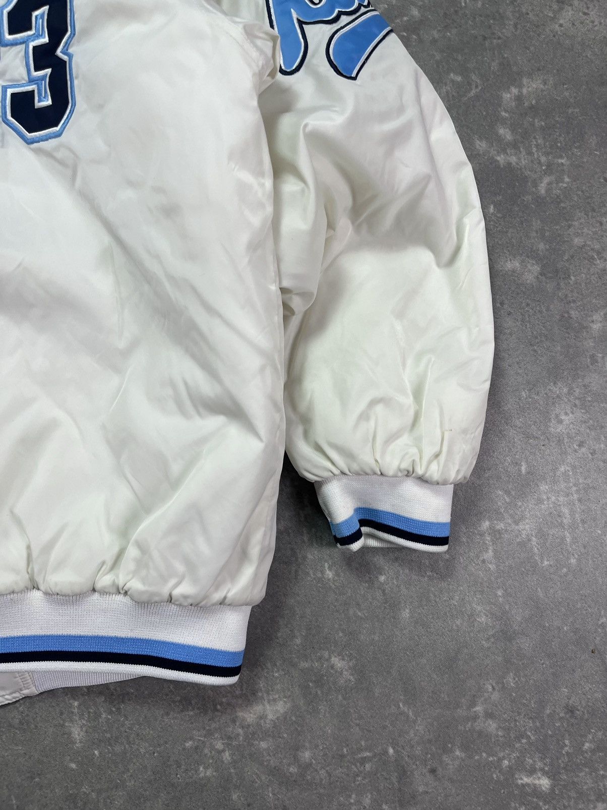 Karl Kani Vintage 90s Karl Kani Brooklyn 23 Varsity Bomber Jacket XXL Size US XL / EU 56 / 4 - 14 Thumbnail
