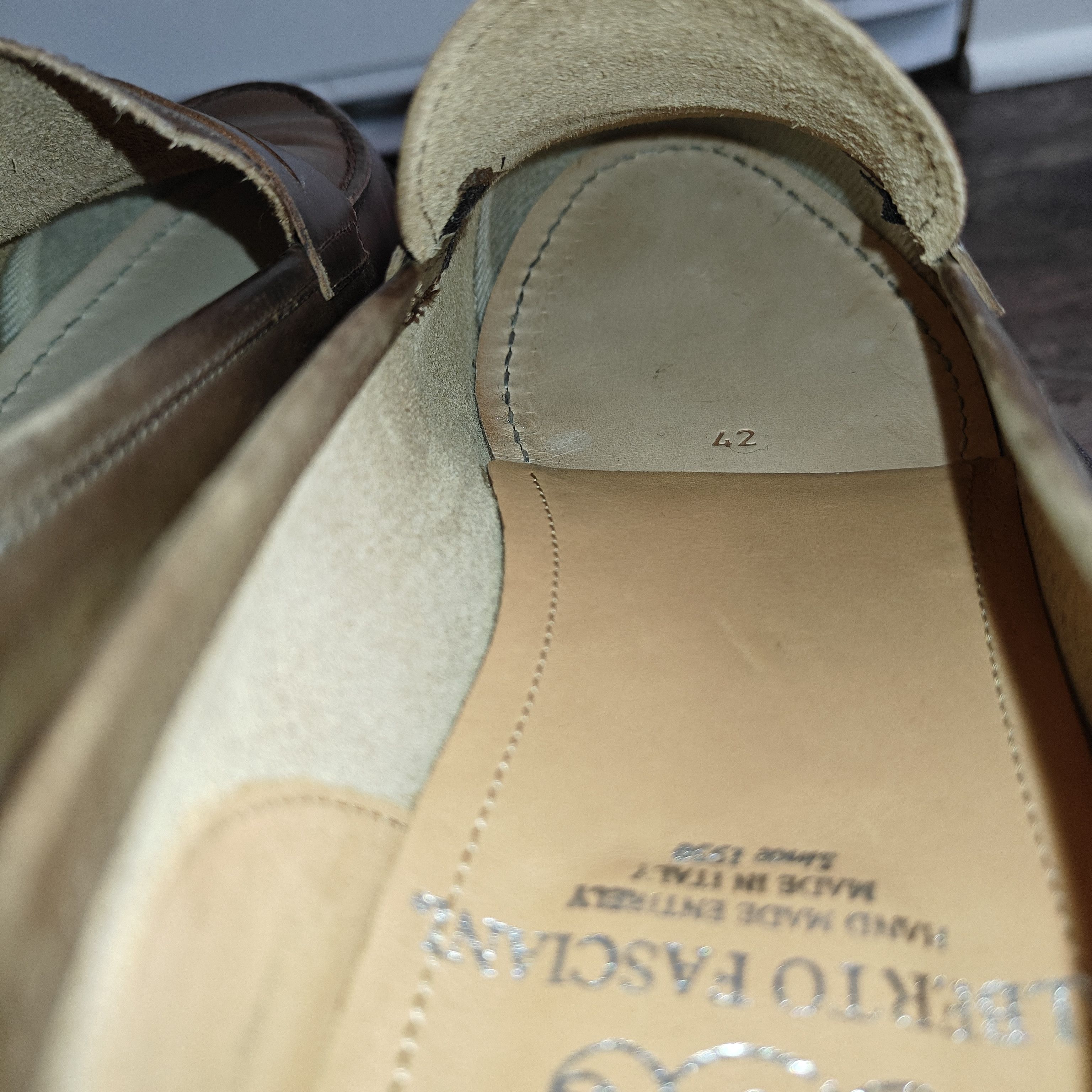 Alberto Fasciani NEW Calfskin leather penny loafers $635 Size US 9 / EU 42 - 9 Thumbnail