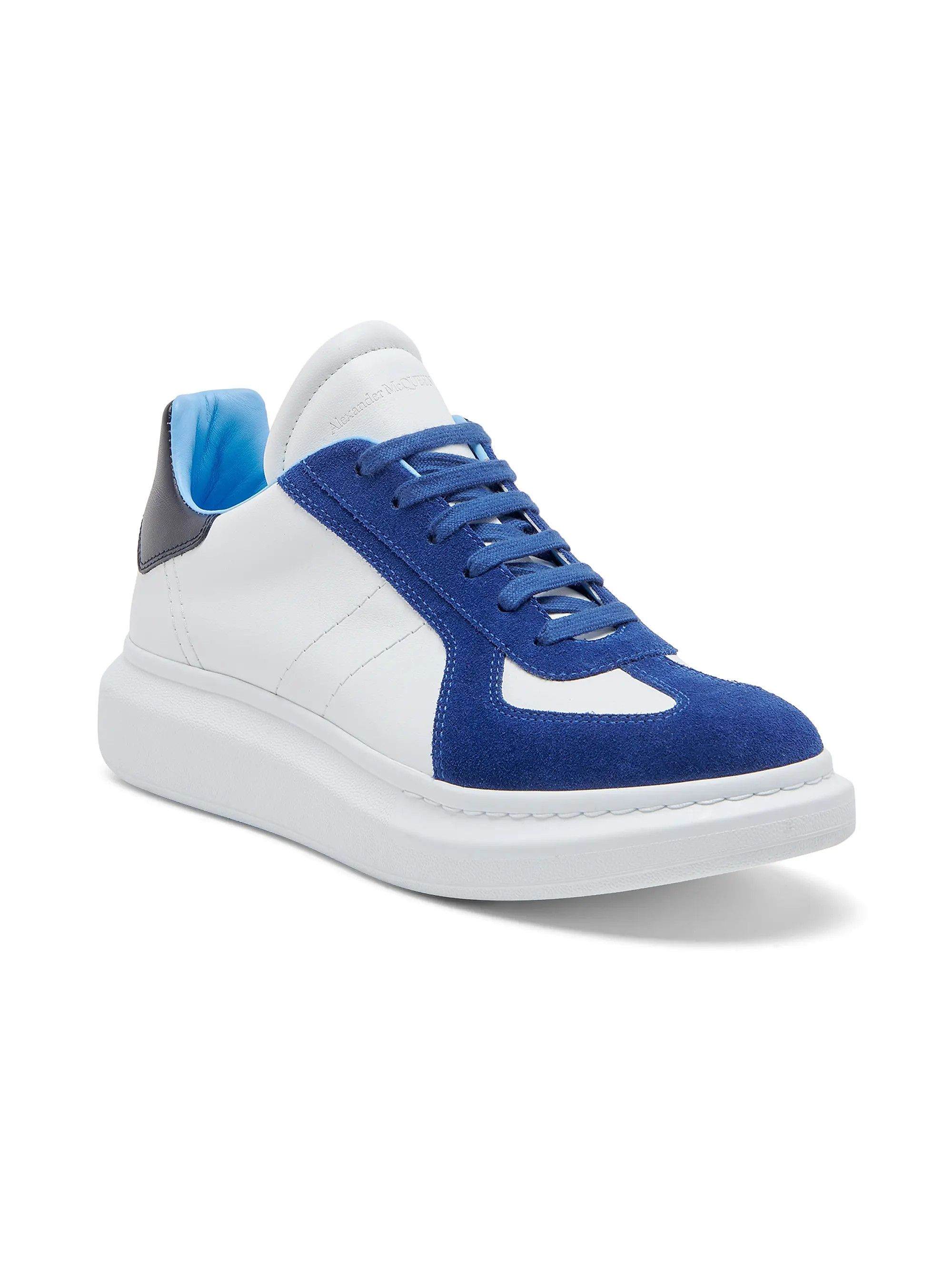 Alexander McQueen os11x0126 Suede & Leather Retro Oversized Sneakers Size US 10 / EU 43 - 2 Thumbnail