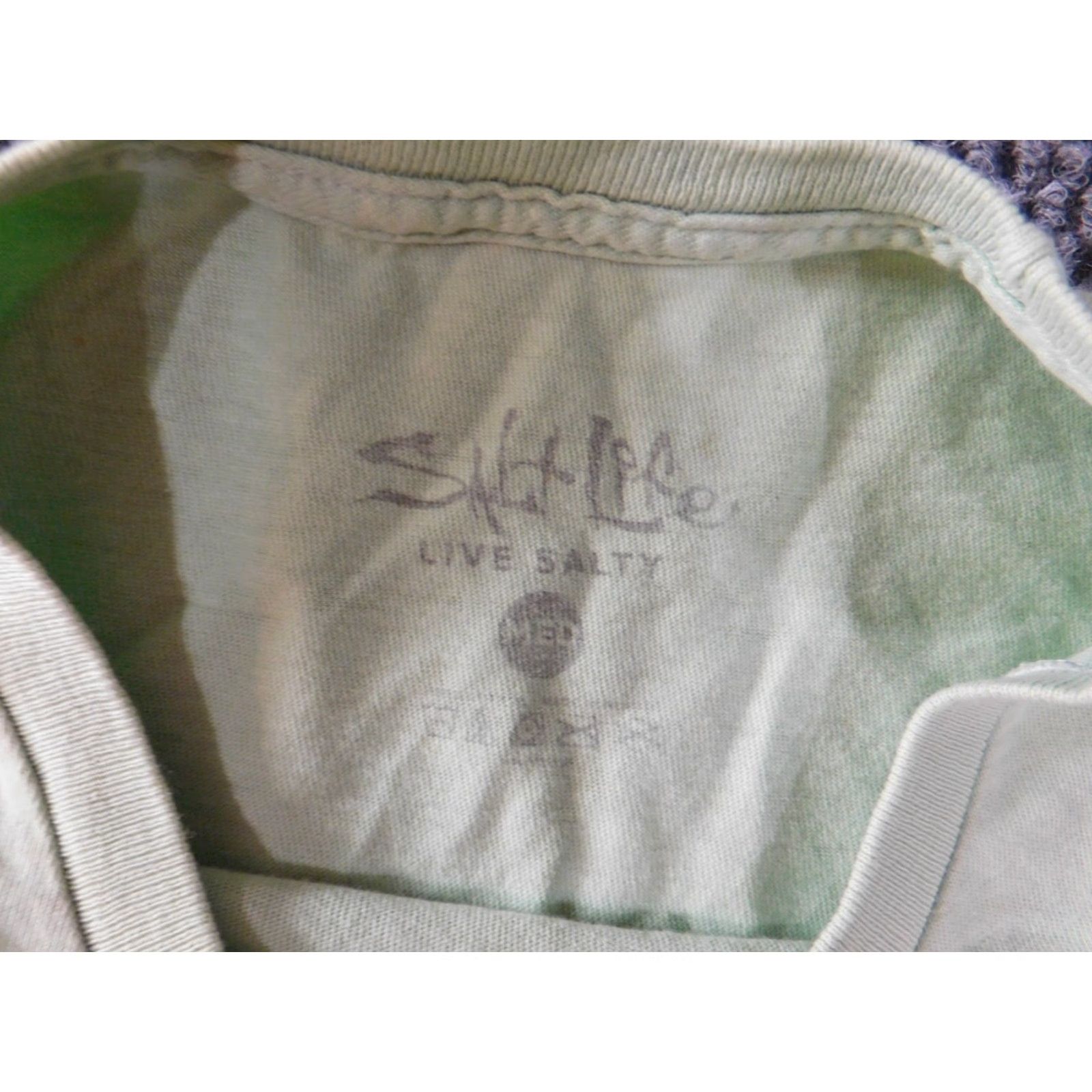 Vintage Salt Life Men's Shirt Short Sleeve T-Shirt Crew Neck Green Cotton Logo Beach Surfing 90s? Size US M / EU 48-50 / 2 - 6 Thumbnail