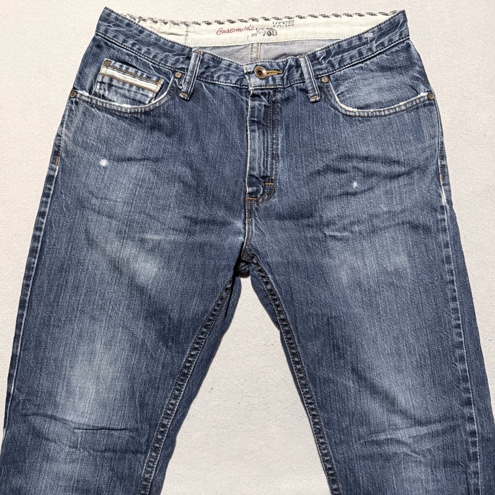 Vans Vans Jeans Men Blue Off the Wall Slim Straight Pockets 30x32 Retro - 30 Mens Denim Modern Vintage? Size US 30 / EU 46 - 3 Thumbnail