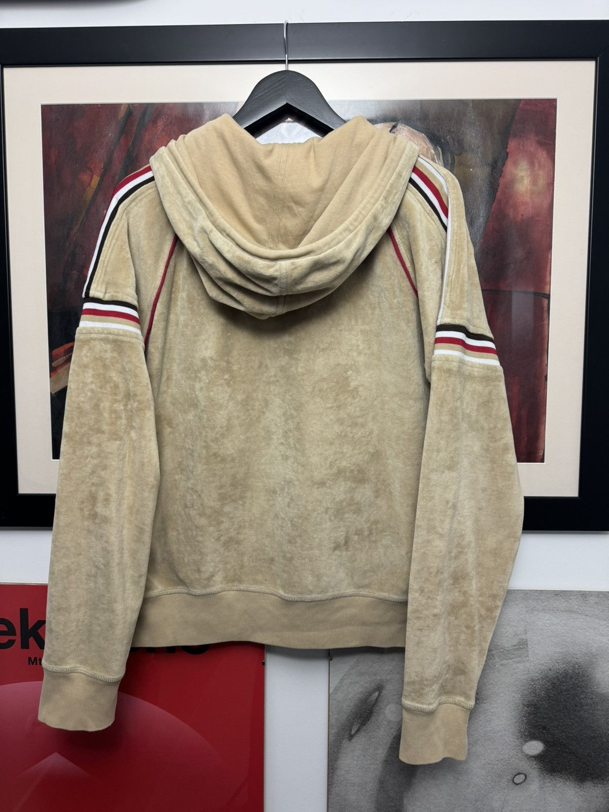 Vintage 00s Dolce&Gabbana Velour Hoodie Designer Y2k Sport