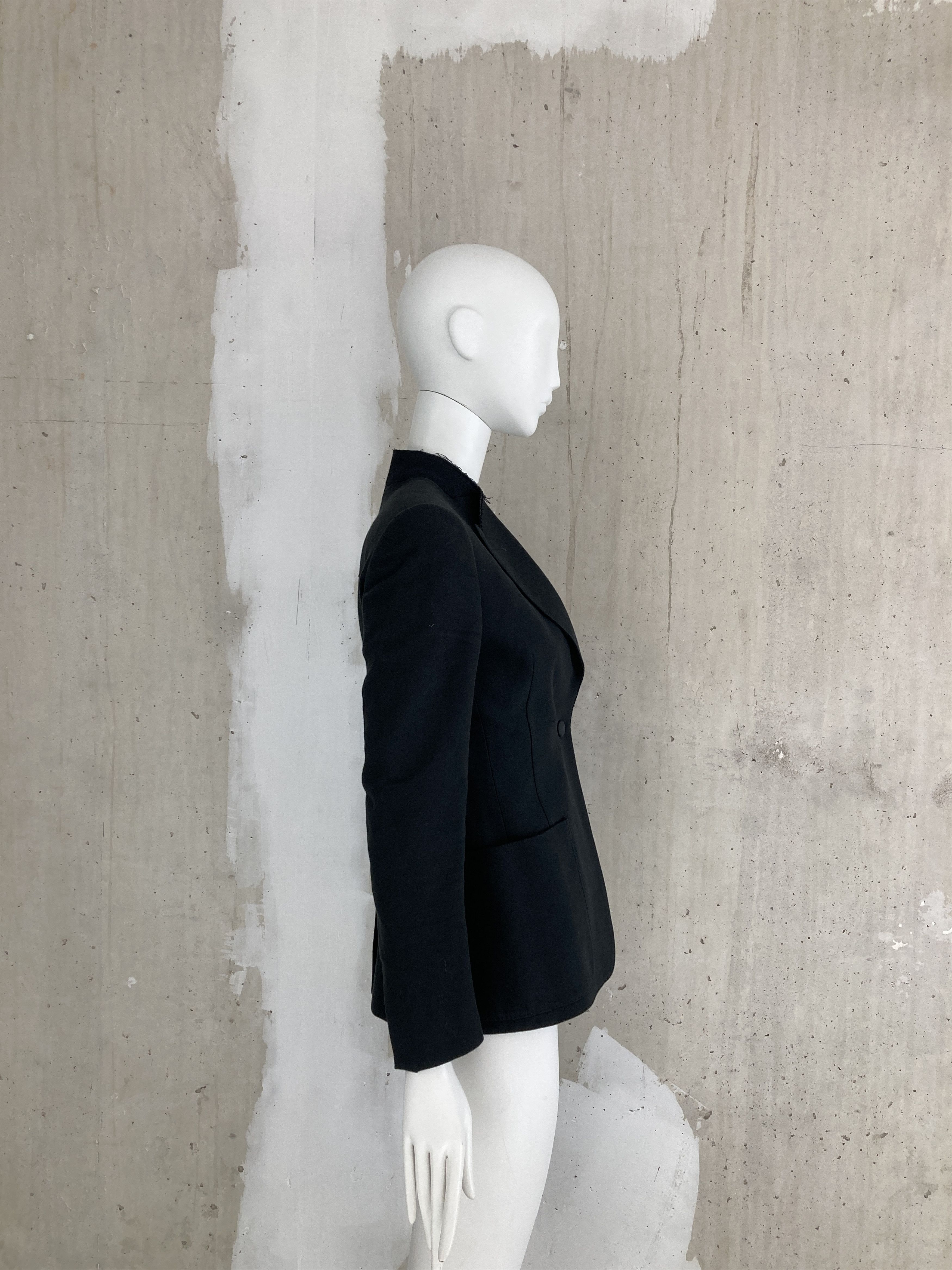 Maison Margiela SS2003 Cut Off Collar Blazer Jacket Size XS / US 0-2 / IT 36-38 - 2 Thumbnail