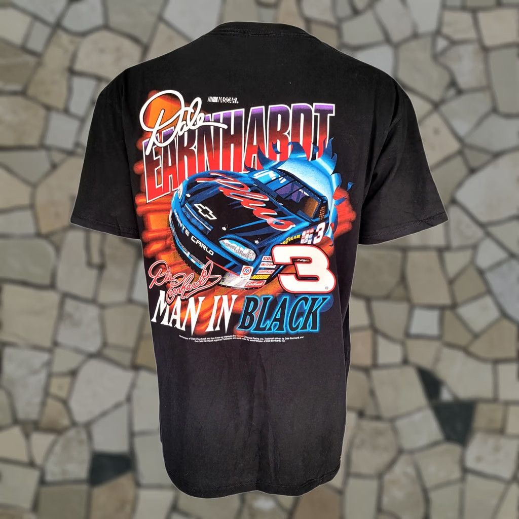 NASCAR Dale Earnhardt NASCAR T-Shirt Vintage 90s XL Black Men Short Sleeve Graphic Print Competitors View Size US XL / EU 56 / 4 - 1 Thumbnail