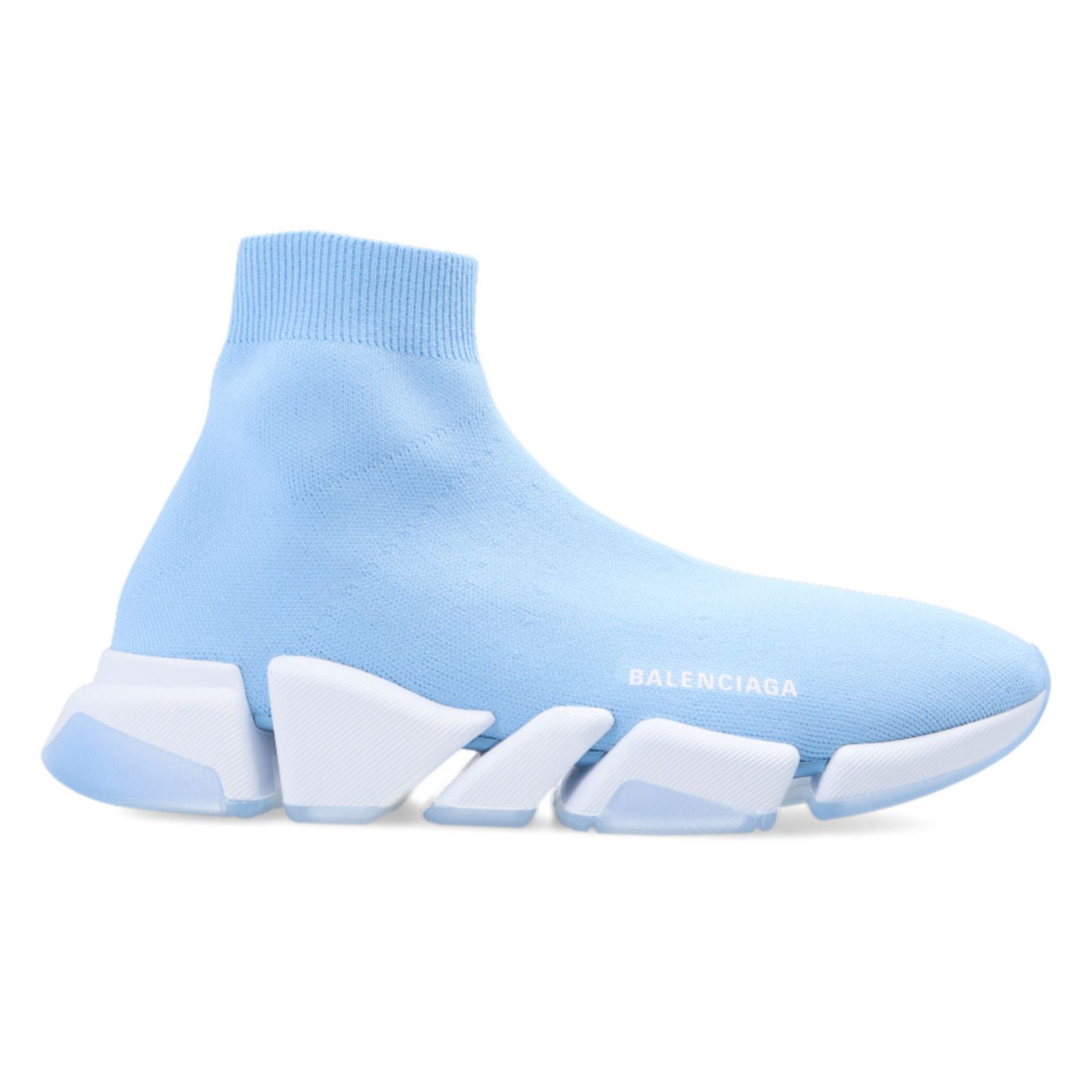 Balenciaga Balenciaga Mens Speed 2.0 Sock Blue White High Top Size US 14 / EU 47 - 1 Thumbnail