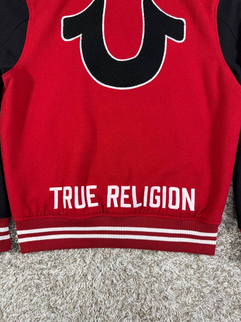 True Religion Vintage True Religion Snap Front Red Varsity Jacket Size US M / EU 48-50 / 2 - 17 Thumbnail