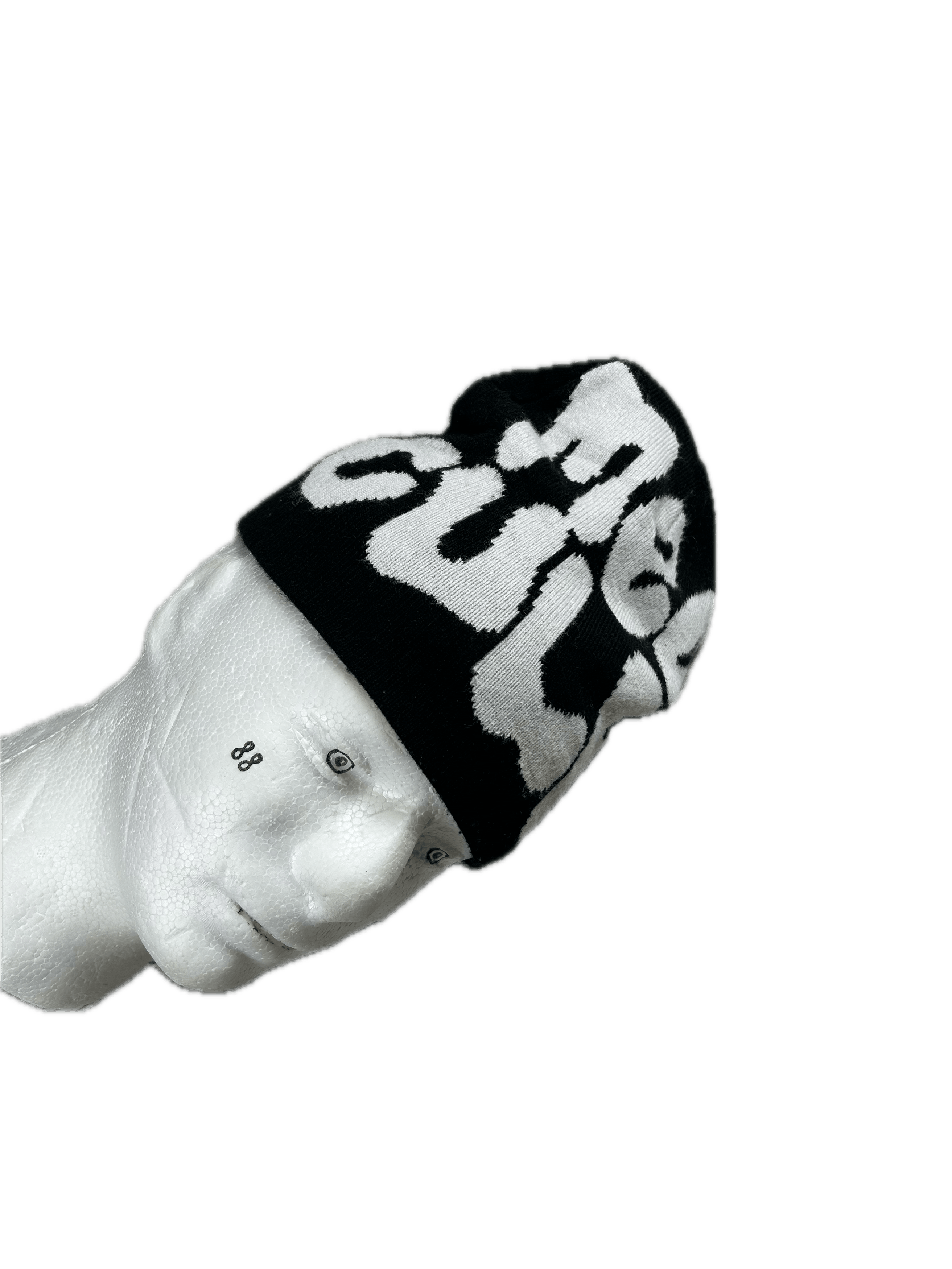 Japanese Brand Black & White Mea Culpa Beanie Streetwear Size ONE SIZE - 1 Thumbnail