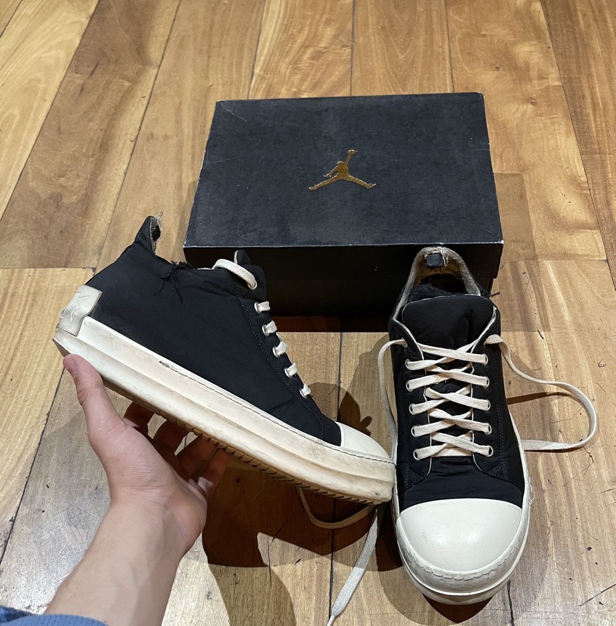 Rick Owens Drkshdw Black Rick owens low shoes Drkshdw Opium 39-41EUR LUXURY Size US 7 / EU 40 - 6 Thumbnail