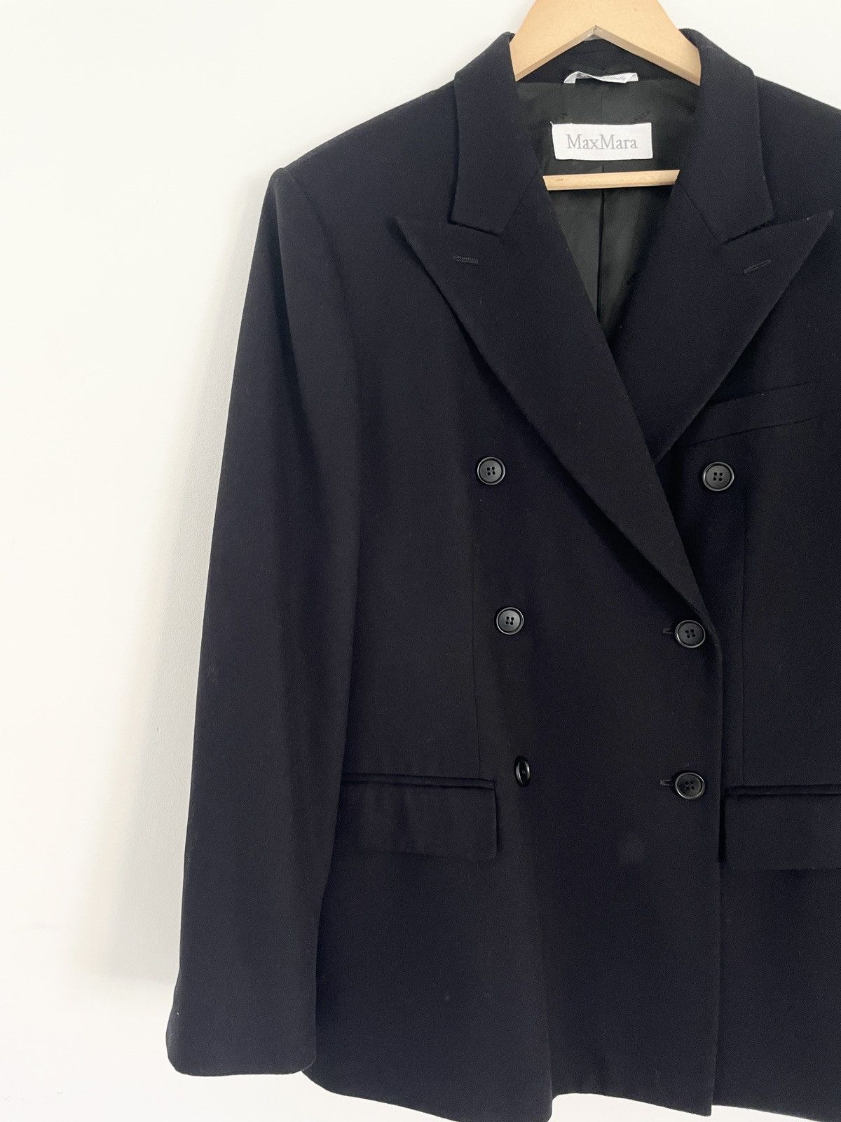 Max Mara Max Mara Double Breasted Wool Blazer RRP €1000+ Size L / US 10 / IT 46 - 8 Thumbnail