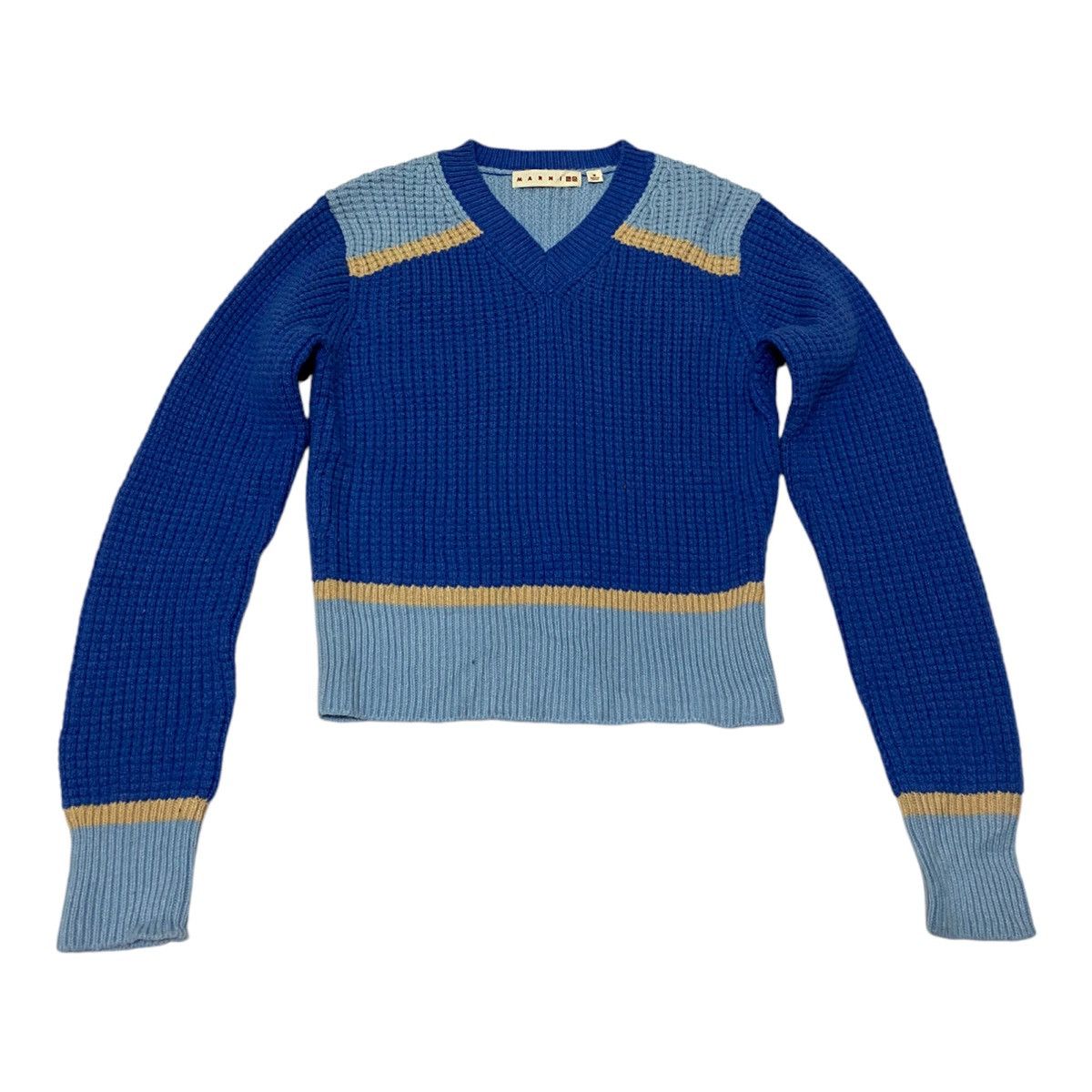 Marni x Uniqlo Popcorn Knit V-Neck Sweater (C3)