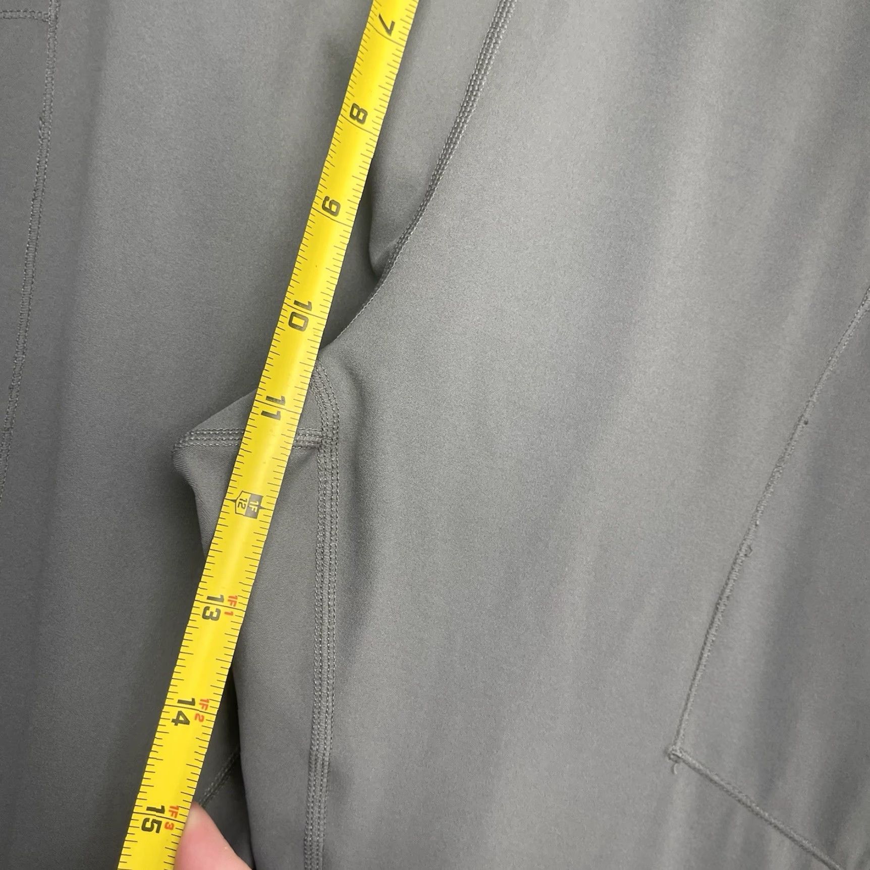 Lululemon Lululemon Active Compression Leggings Womens 12 Stretch Athletic Gym Yoga 26x26 Gray Spandex Nylon Skinny Inseam 26 Size 34" / US 12 / IT 48 - 6 Thumbnail