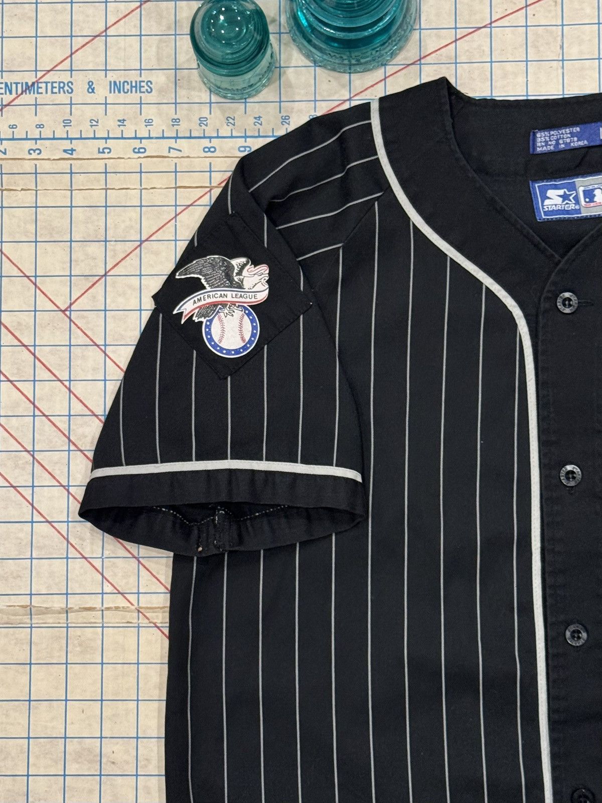 Starter Vintage Starter Chicago White Sox Pinstriped Baseball Jersey Size US L / EU 52-54 / 3 - 7 Thumbnail