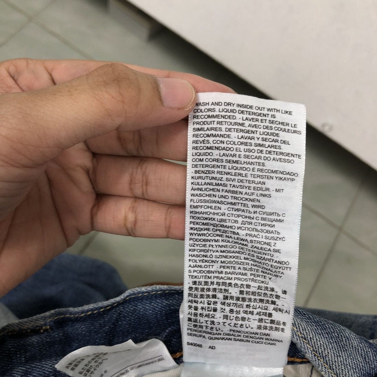 Levi's 🔥VINTAGE LEVI’S STRAIGHT CUT DISTRESSED DENIM JEANS Size US 30 / EU 46 - 20 Thumbnail
