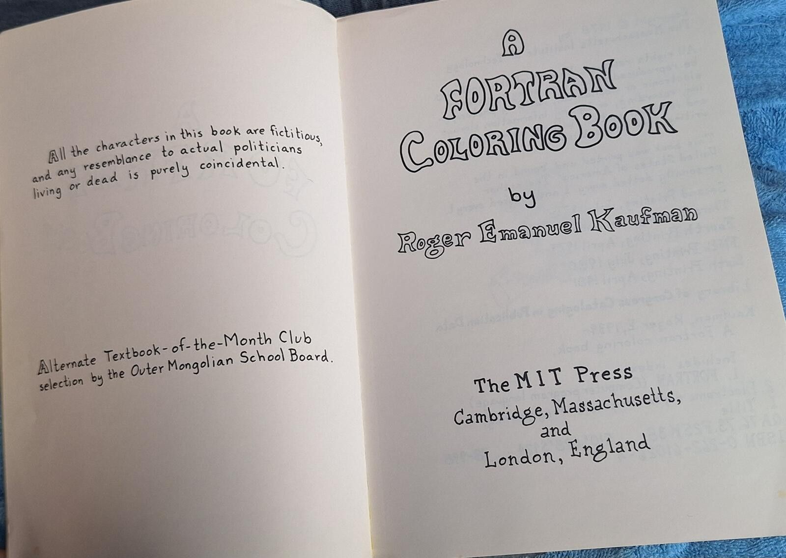 Other A Fortran Coloring Book" by Dr. Roger Emanuel Kaufman Size ONE SIZE - 5 Thumbnail